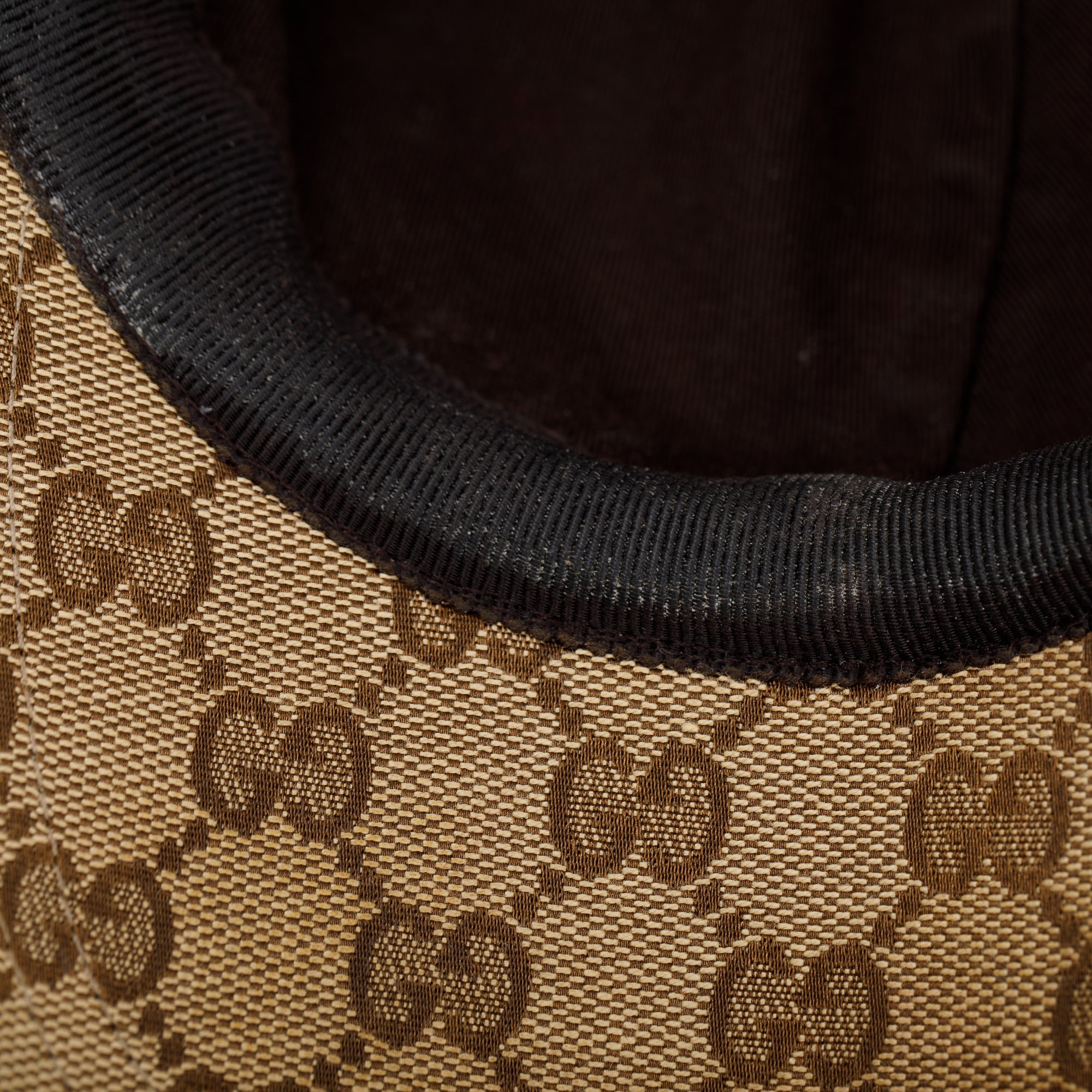 Gucci Original GG Canvas Baseball Hat with Web, Size M 58