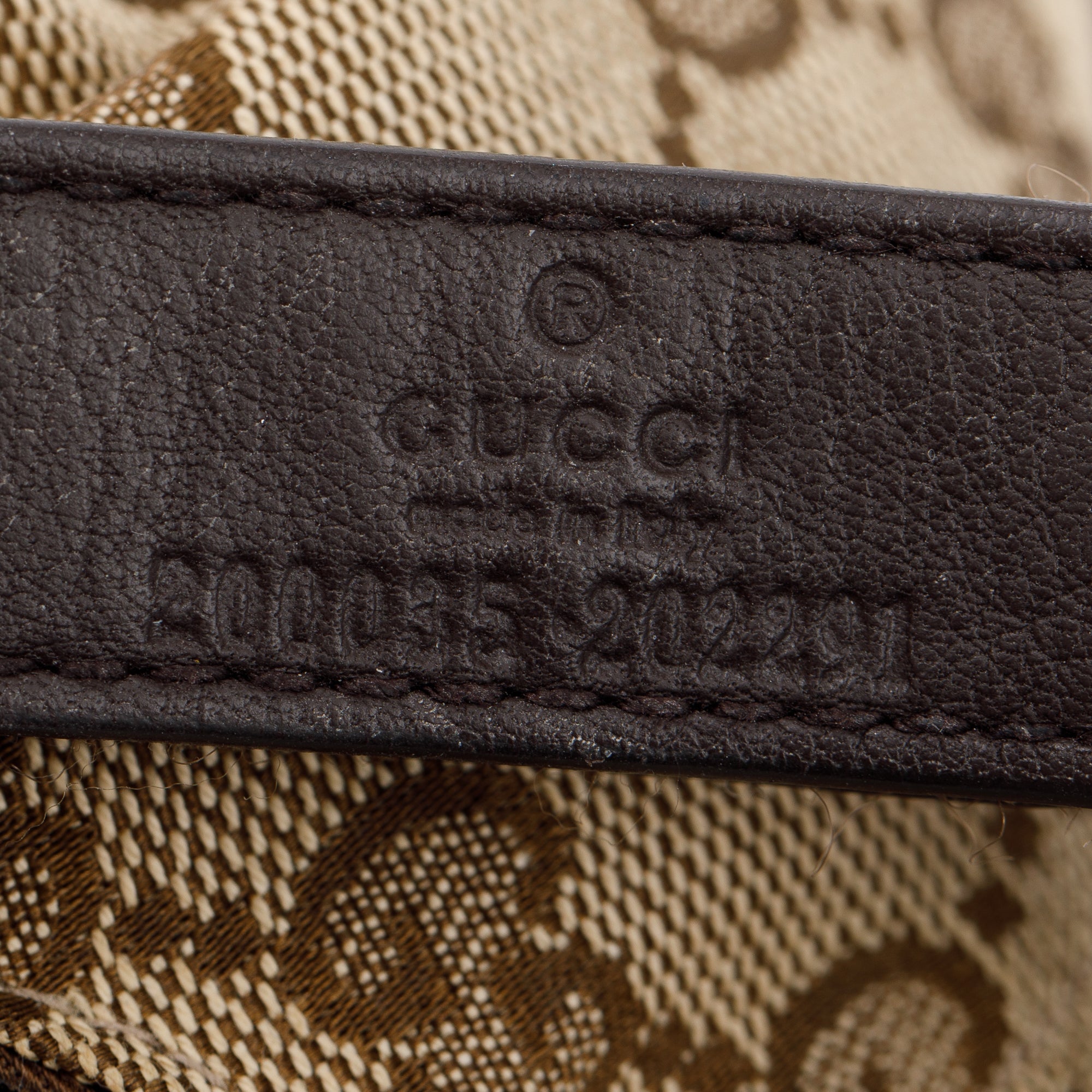 Gucci Original GG Canvas Baseball Hat with Web, Size M 58