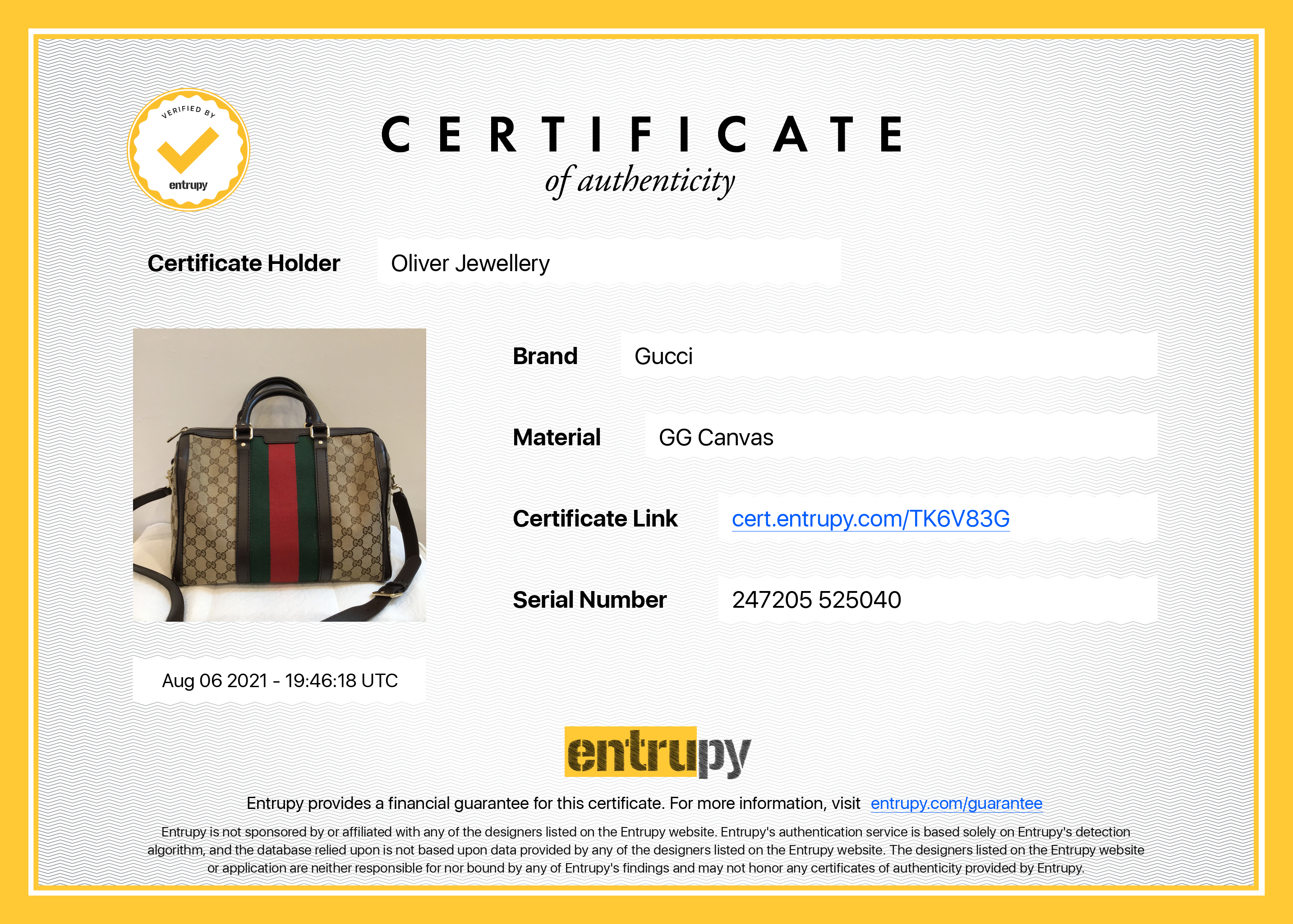 Gucci Original GG Canvas Web Boston Bag – OLIVER'S