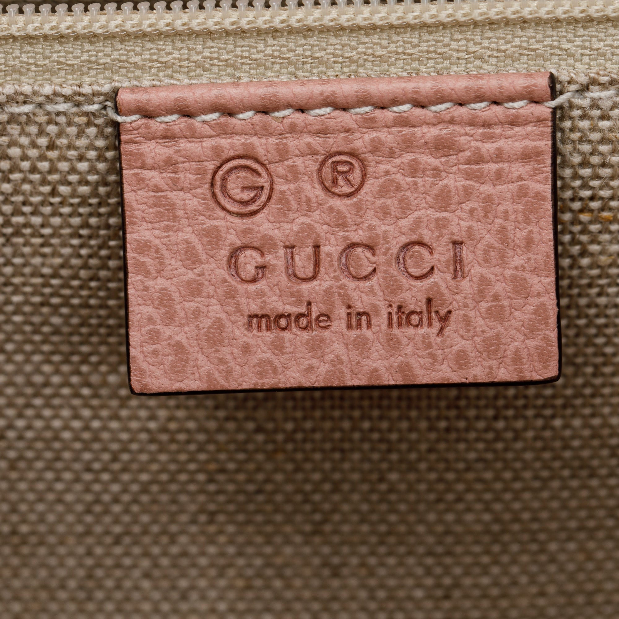 Gucci Pink Calfskin Leather Medium Dollar Interlocking GG Shoulder Bag w/ Box