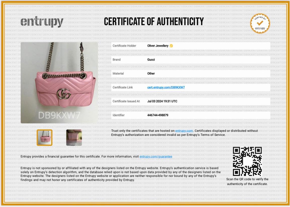 Gucci Pink Calfskin Matelasse GG Marmont Mini Shoulder Bag