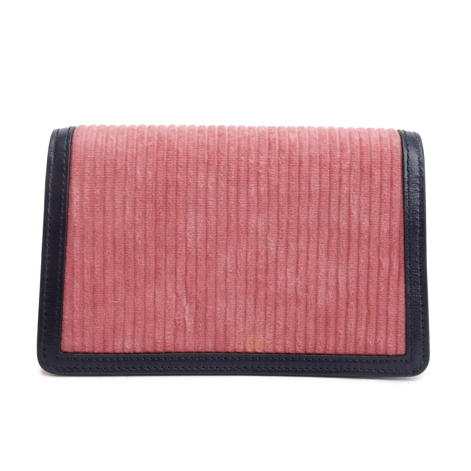 Gucci Pink Corduroy Navy Leather Dionysus Super Mini Bag w/ Box
