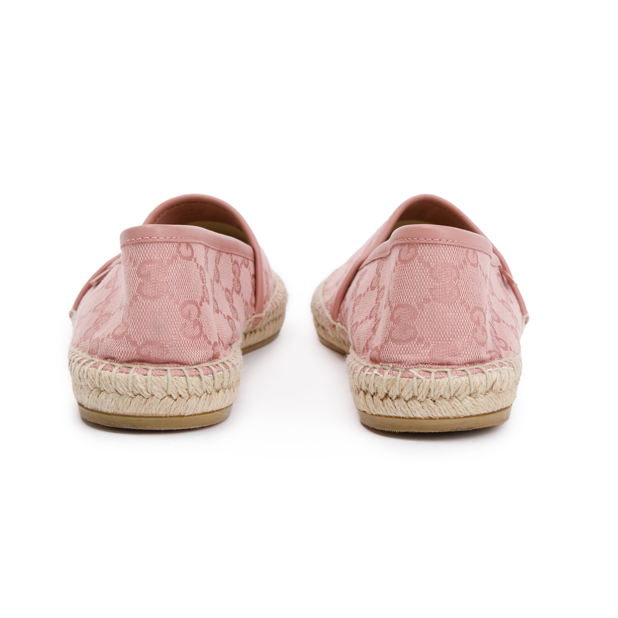 Gucci Pink GG Canvas Espadrille, Size 38