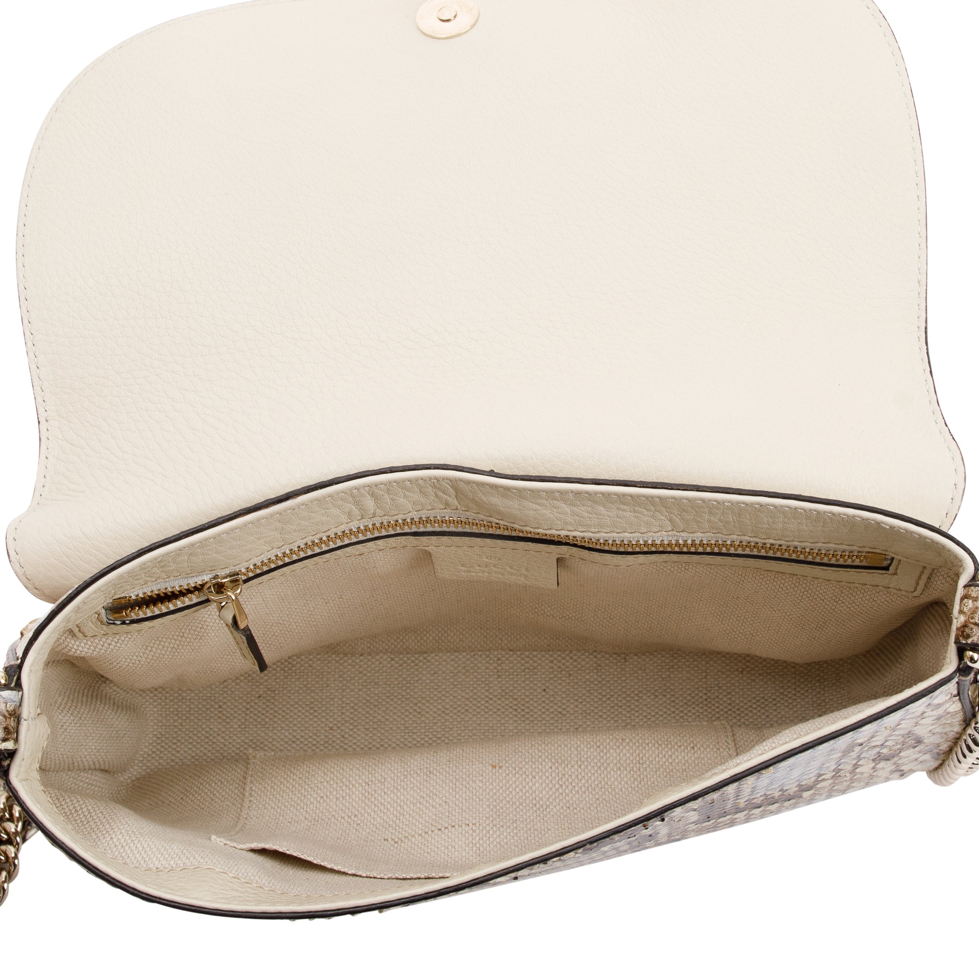 Gucci Python Soho Chain Crossbody Bag w/ Box