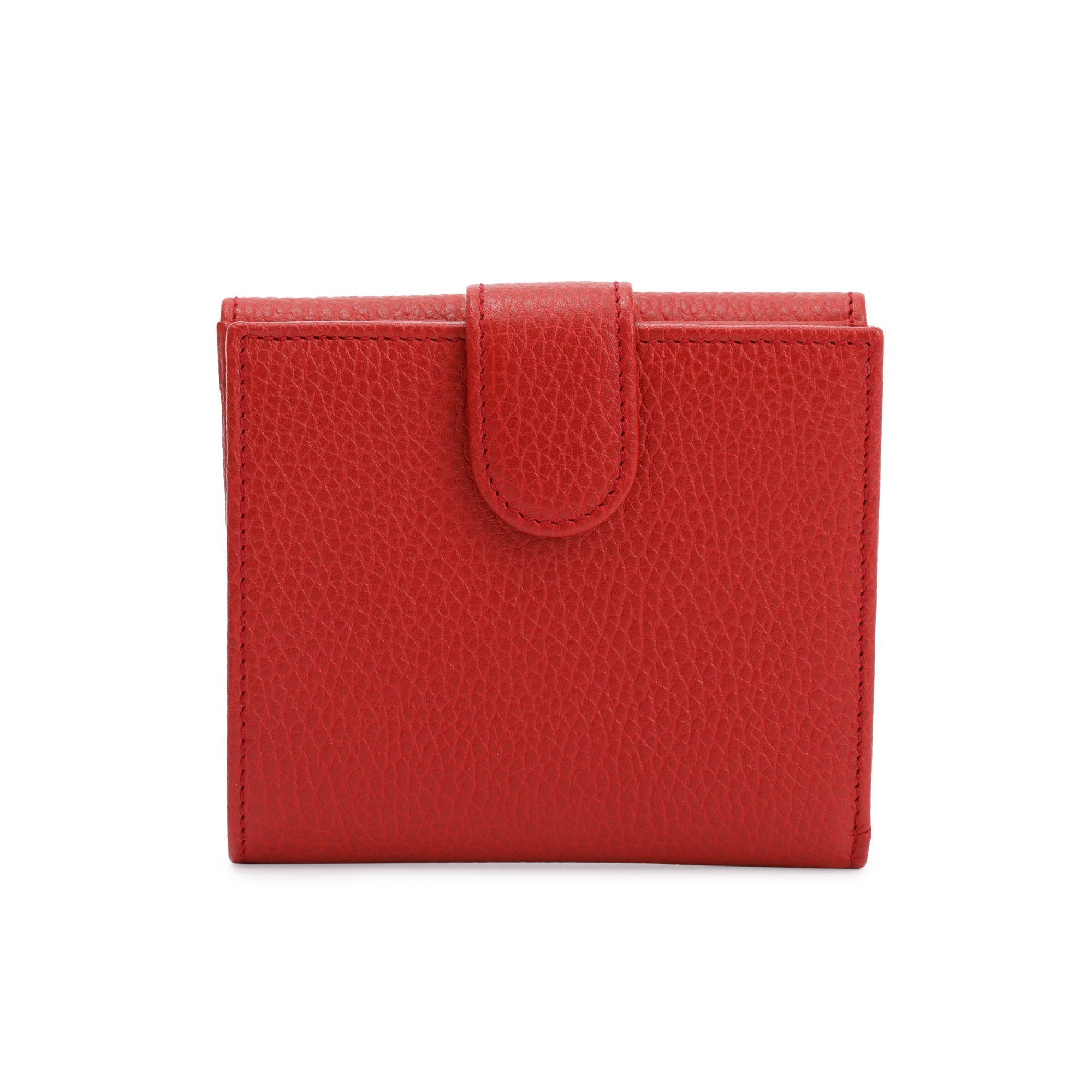 Gucci Red Calfskin Leather Interlocking G Logo Dollar French Wallet w/ Box