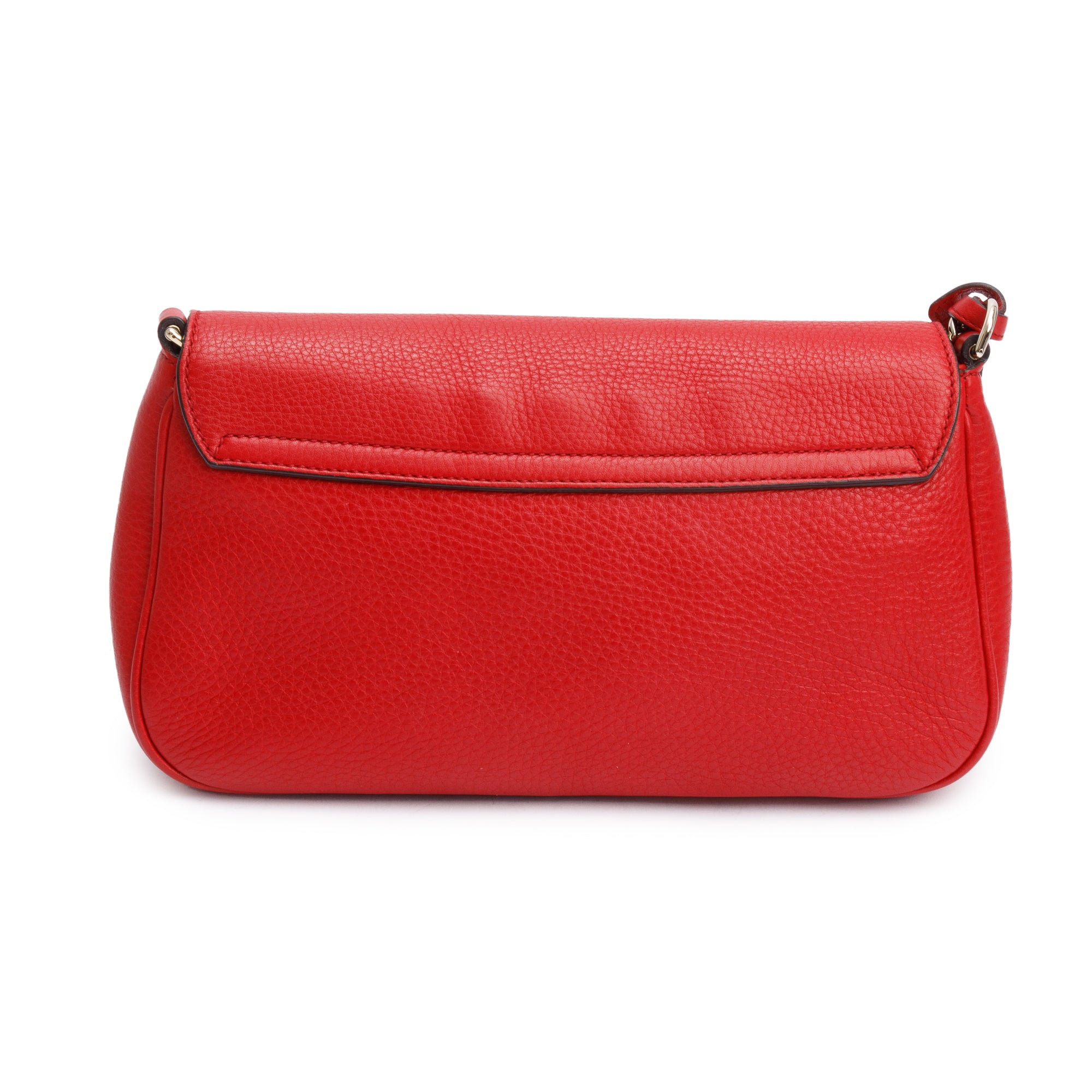 Gucci Red Calfskin Leather Medium Soho Chain Crossbody Bag