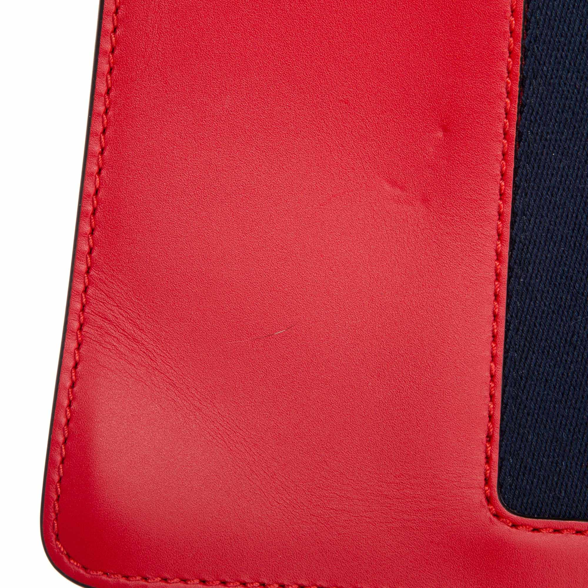 Gucci Red Calfskin Small Sylvie Shoulder Bag