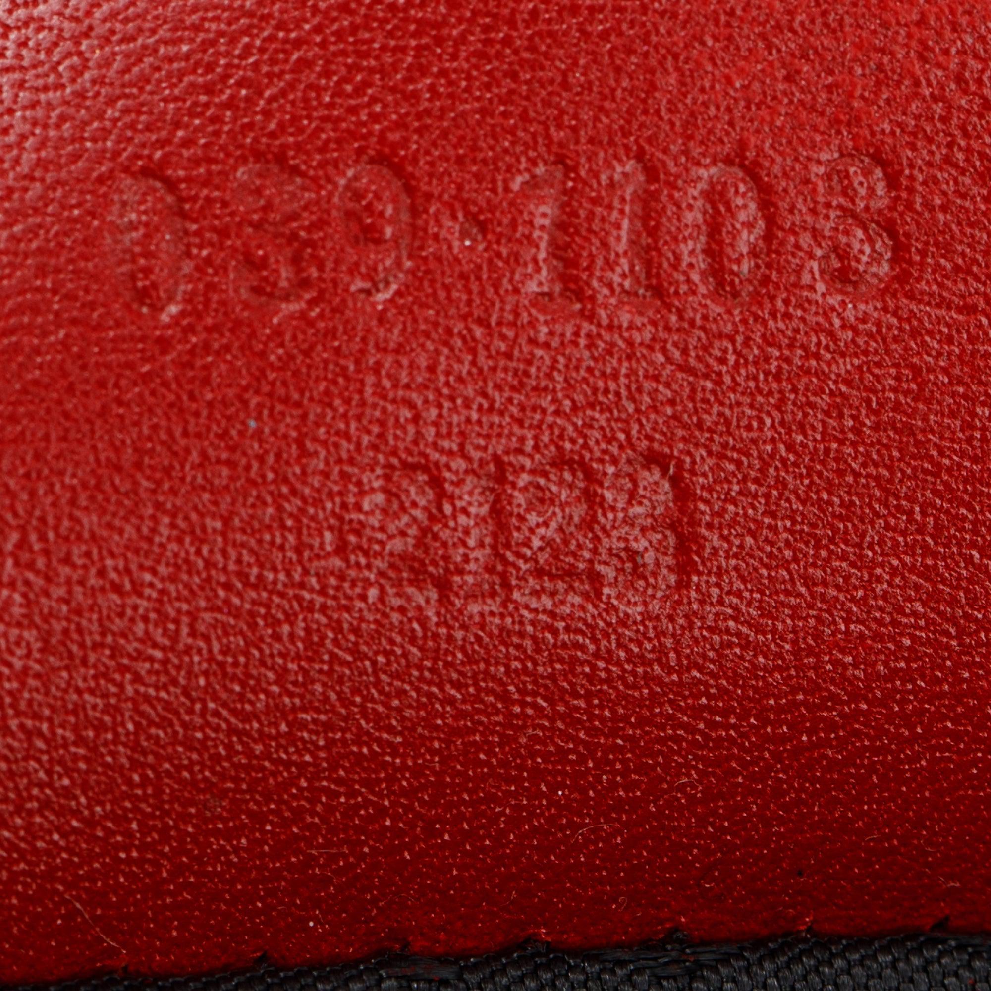 Gucci Red GG Canvas Boat Pochette