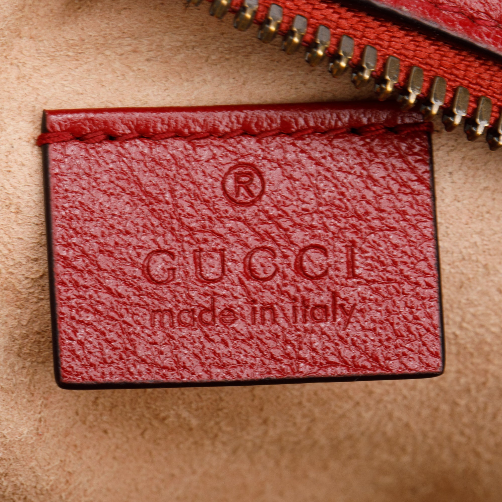 Gucci Red GG Marmont Matelasse Leather Mini Round Shoulder Bag