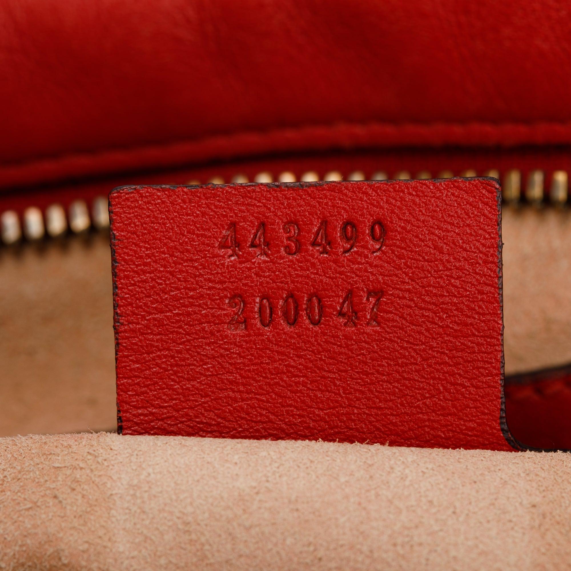 Gucci Red GG Marmont Matelasse Medium Shoulder Bag