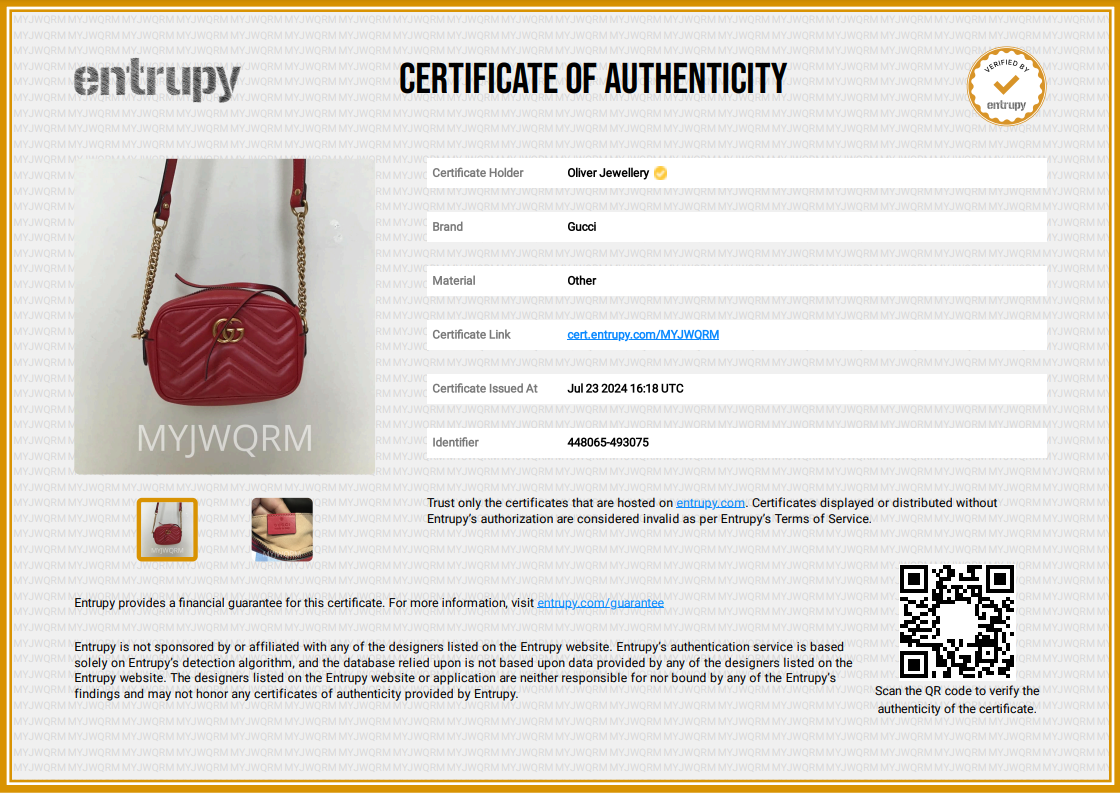 Gucci Red GG Marmont Matelasse Mini Shoulder Bag