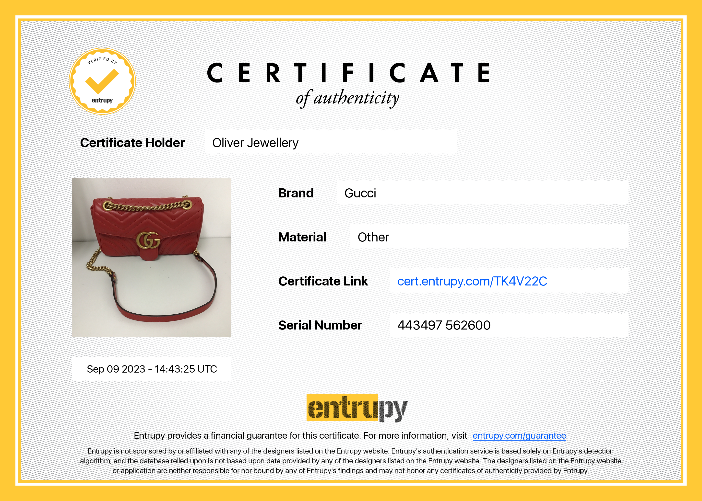 Gucci Red GG Marmont Matelasse Small Shoulder Bag