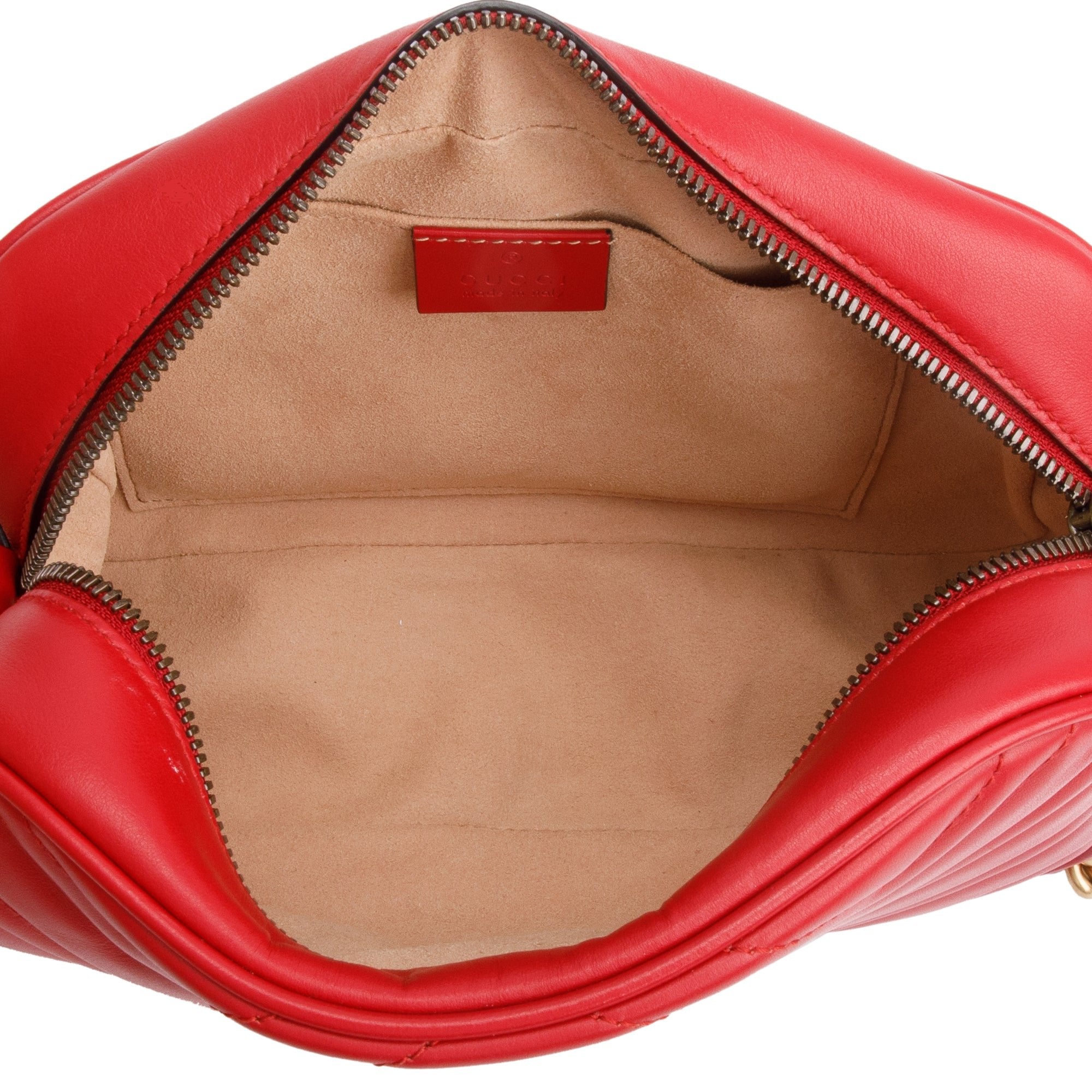 Gucci Red GG Marmont Matelasse Small Shoulder Bag – Oliver