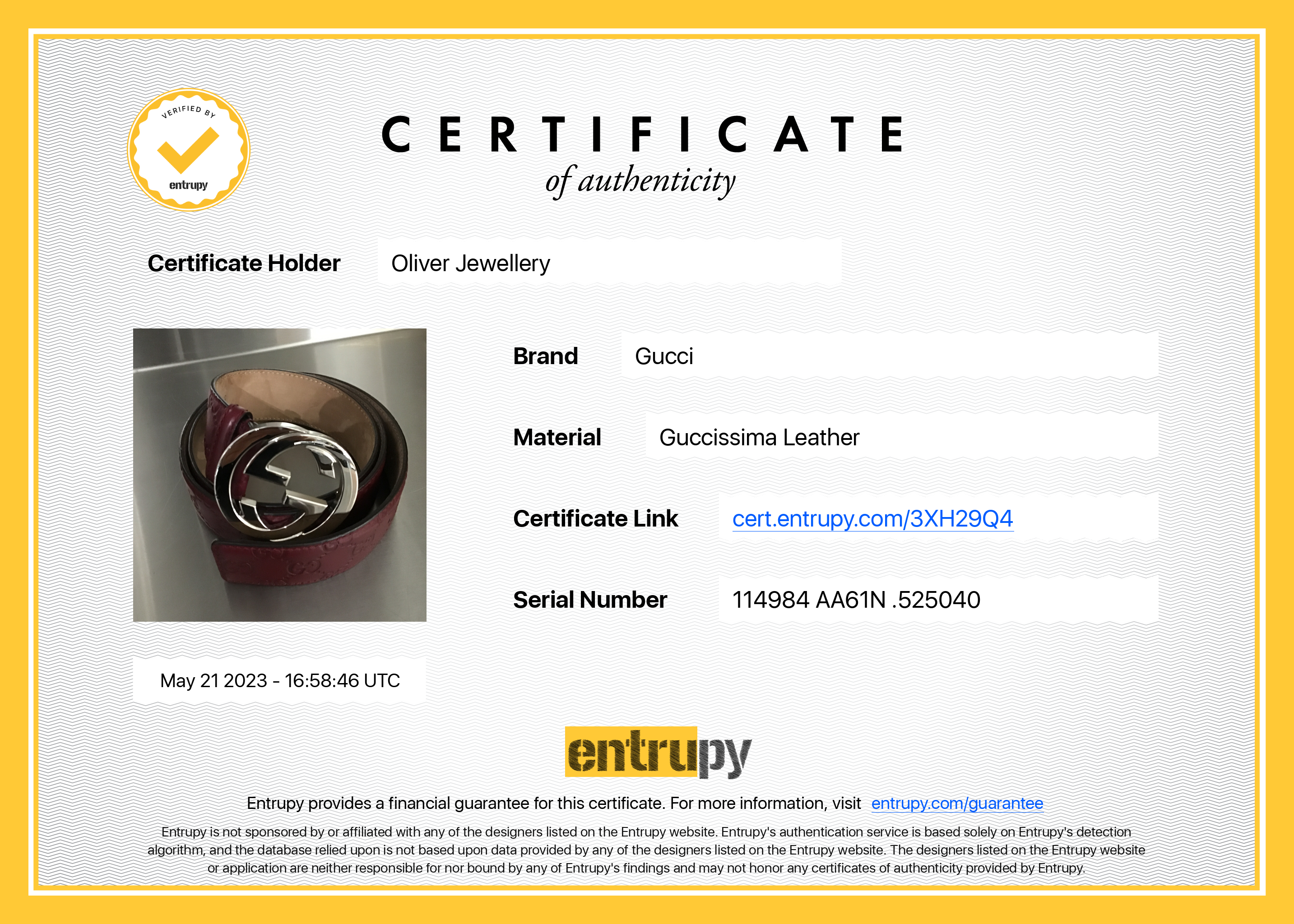 Gucci Red Guccissima Leather Belt with Double G Buckle