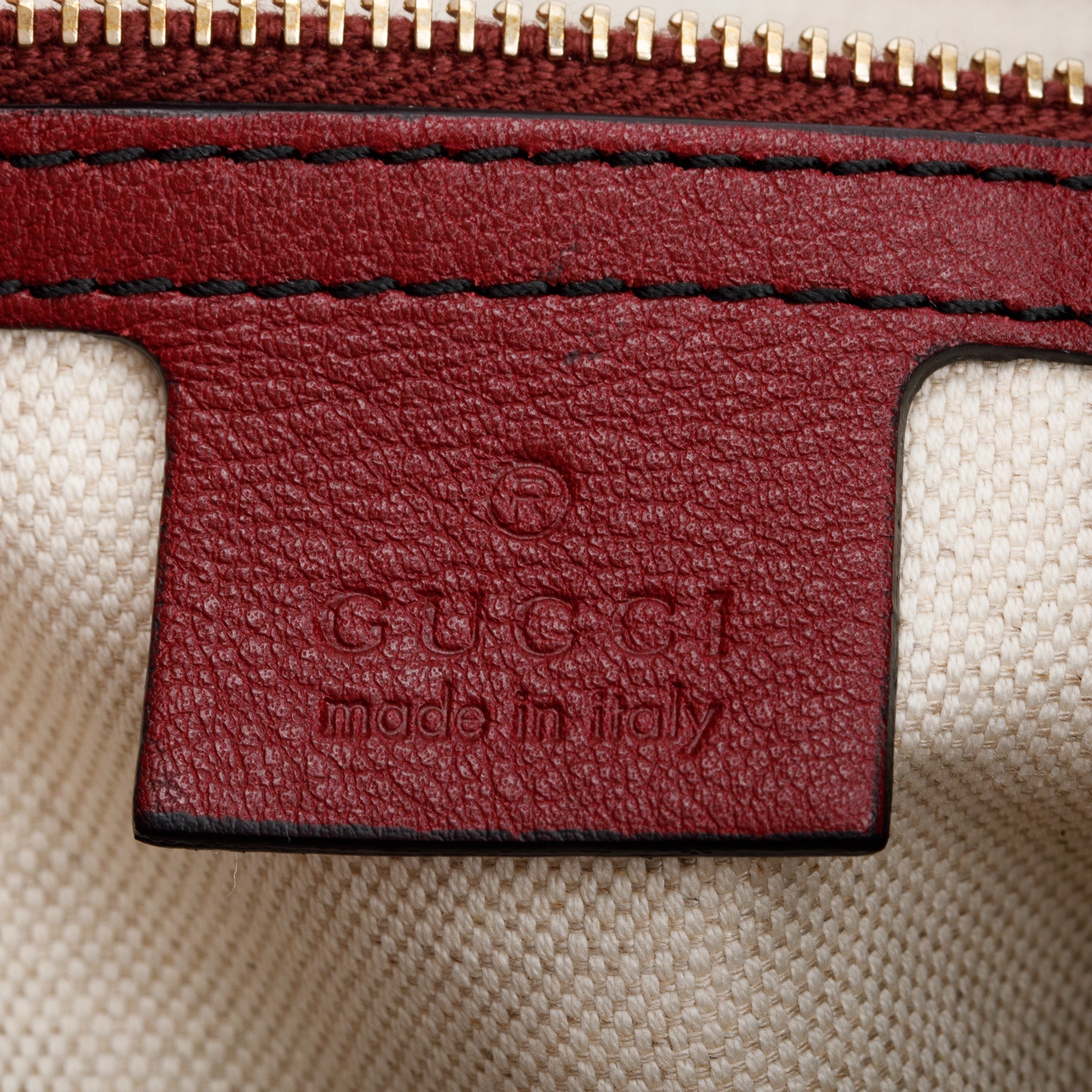 Gucci Red Guccissima Leather Medium Emily Chain Hobo Bag