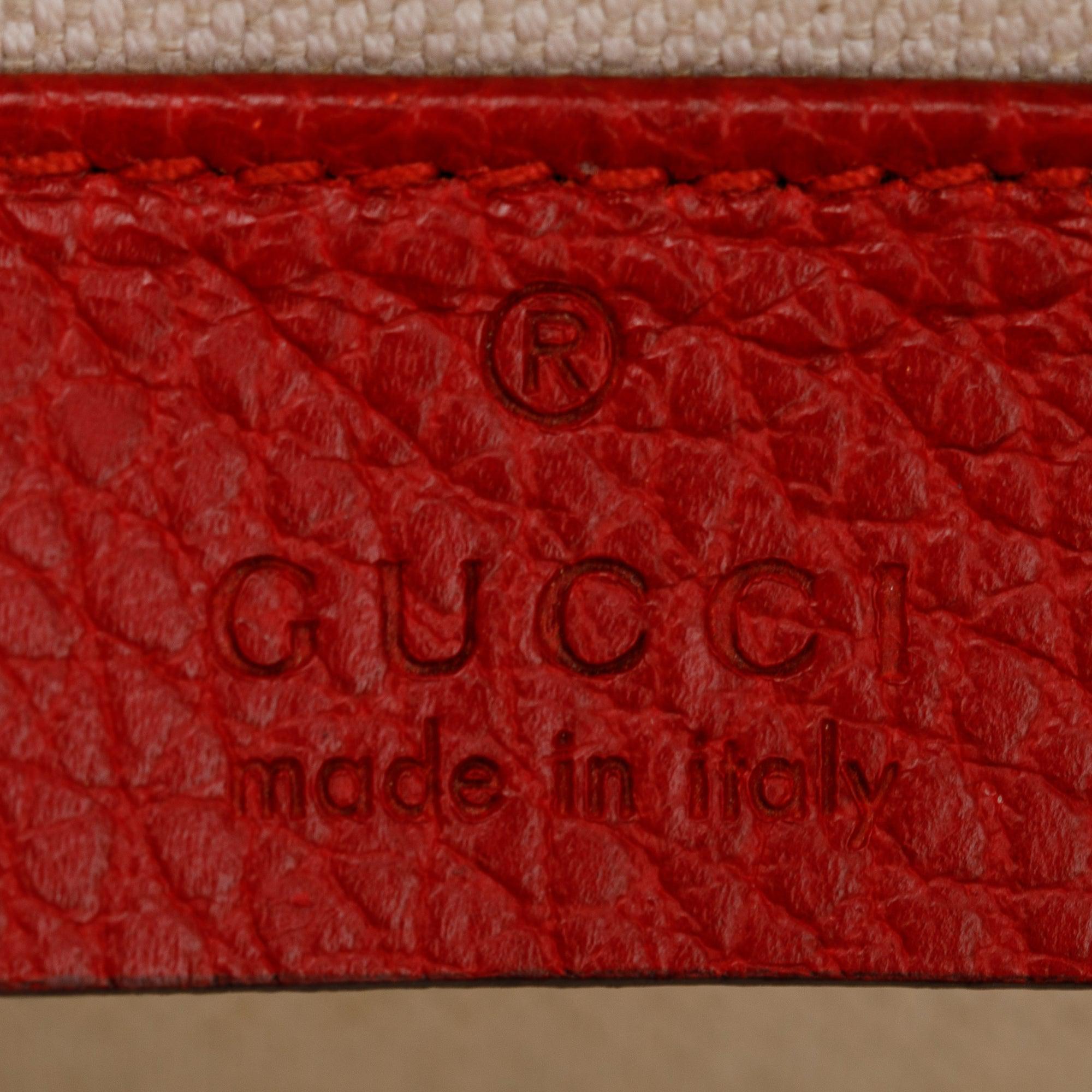 Gucci Red Leather Dionysus Small Shoulder Bag