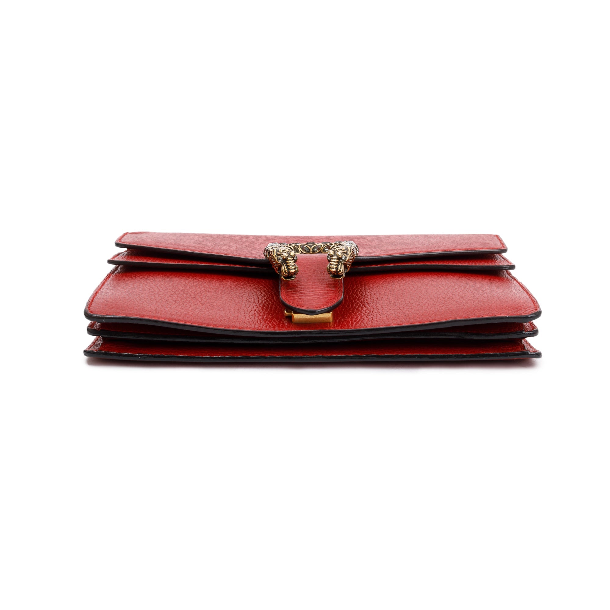 Gucci Red Leather Dionysus Small Shoulder Bag