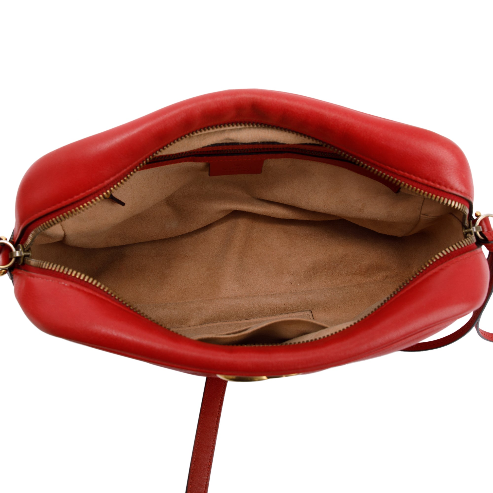 Gucci Red Medium GG Marmont Matelasse Bag