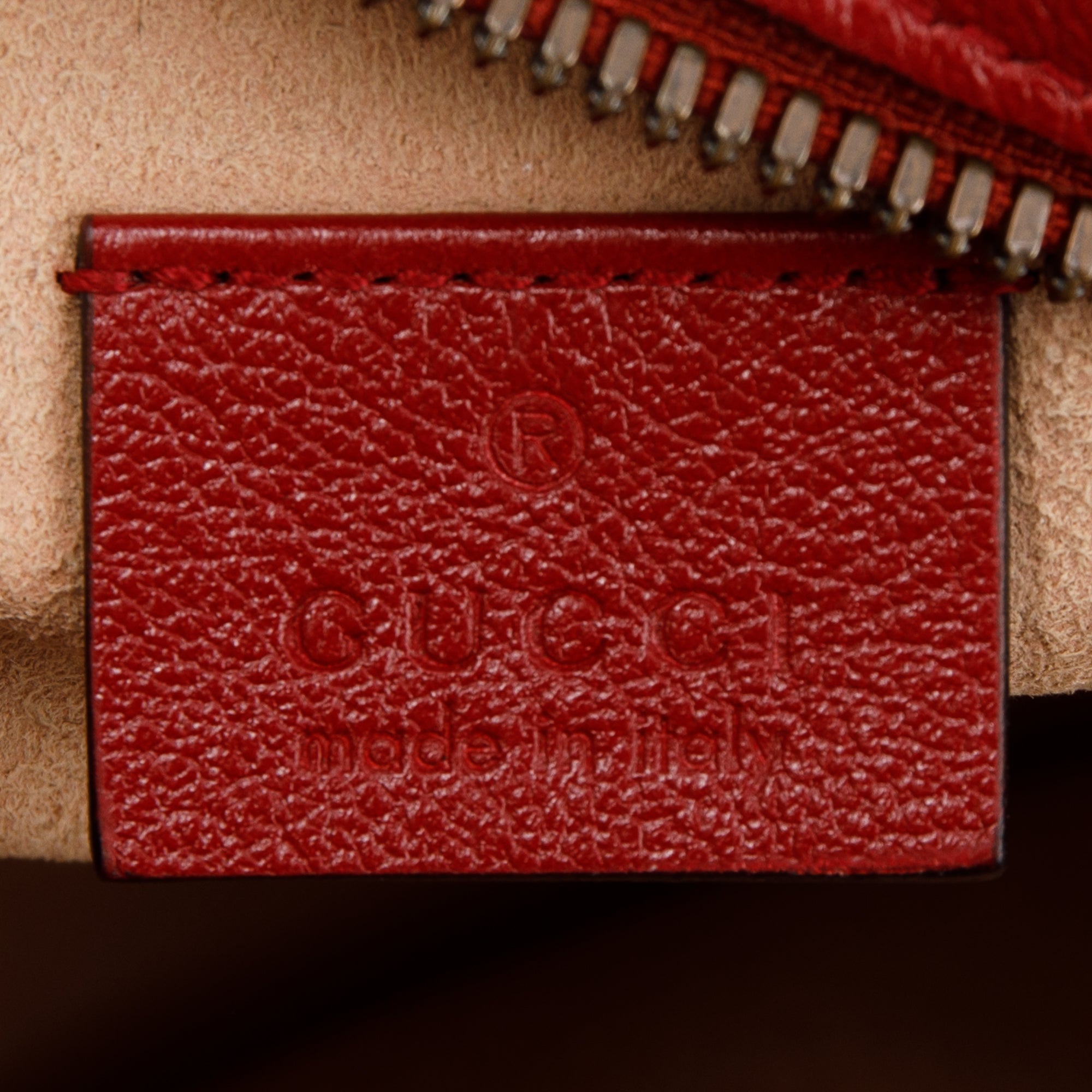 Gucci Red Mini GG Marmont Matelasse Round Shoulder Bag