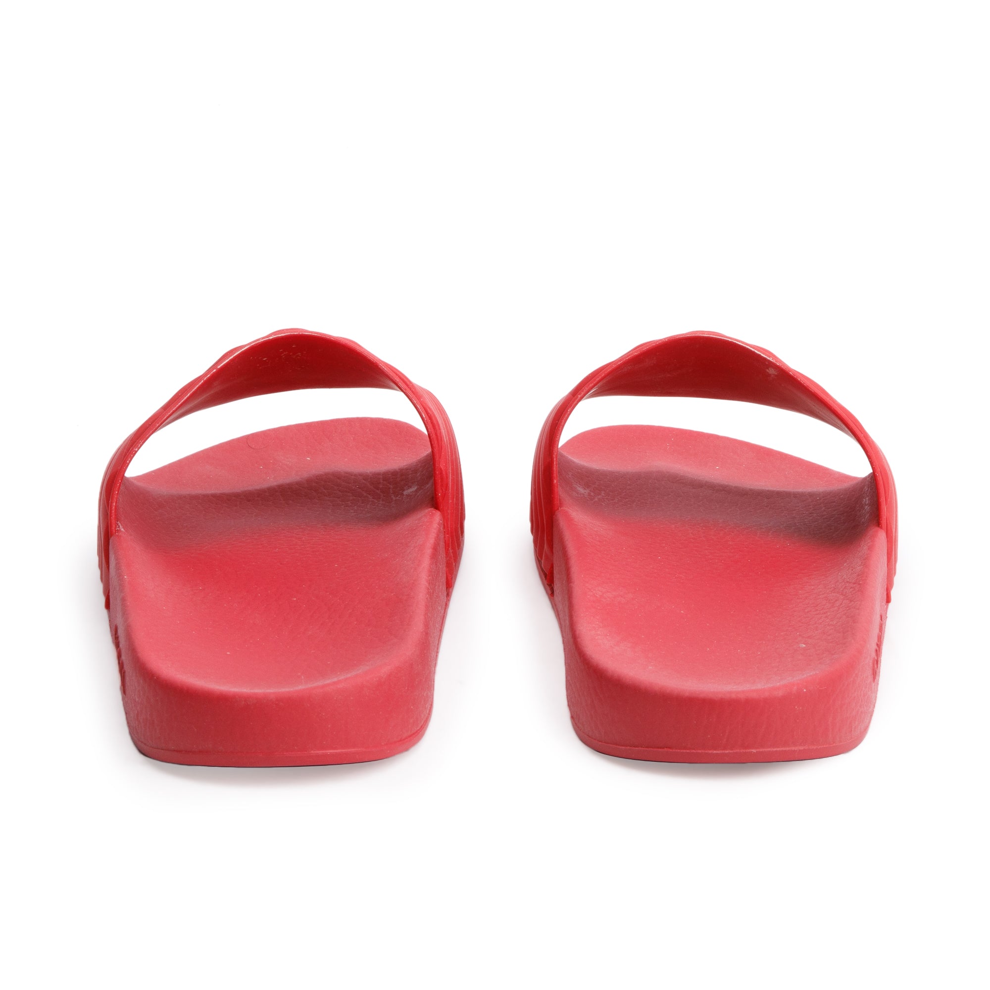 Gucci Red Rubber Double G Logo Slides, Size 11 w/ Box