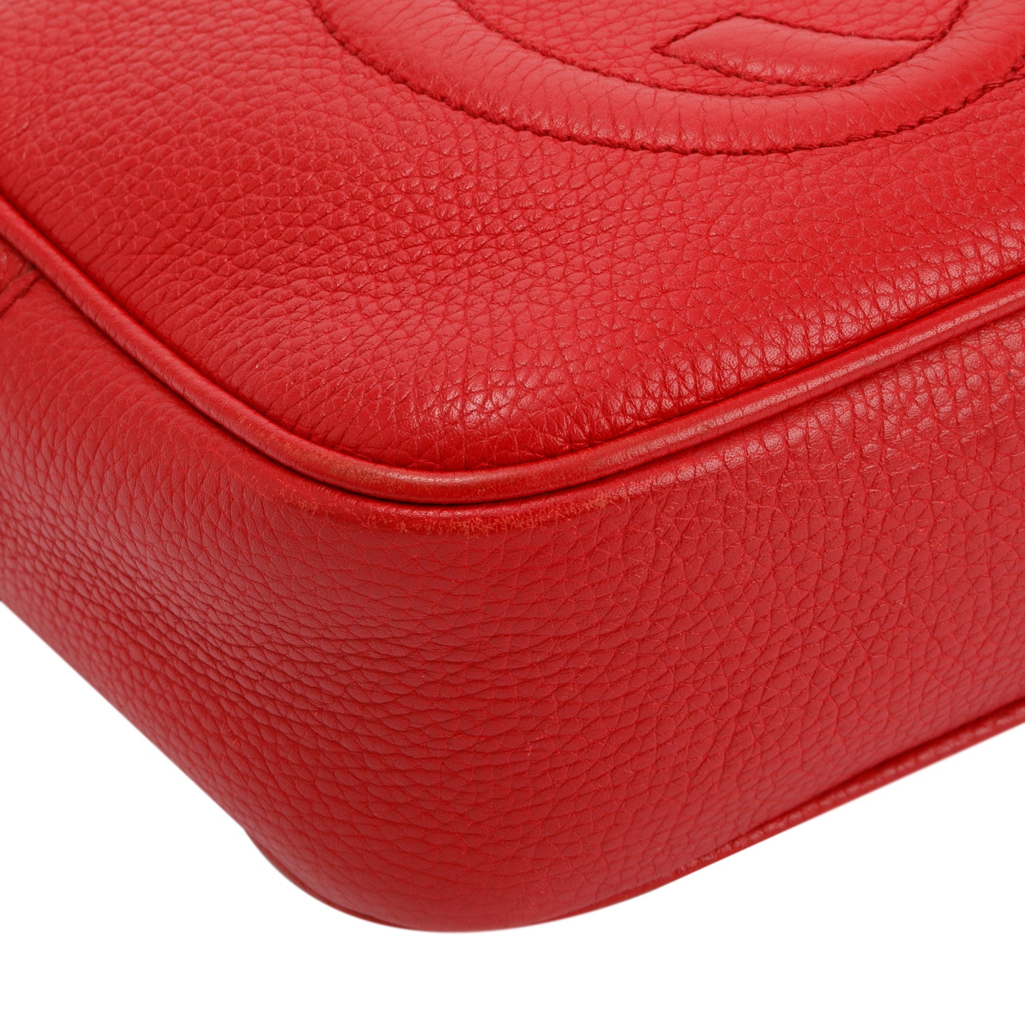 Gucci Red Soho Small Leather Disco Bag