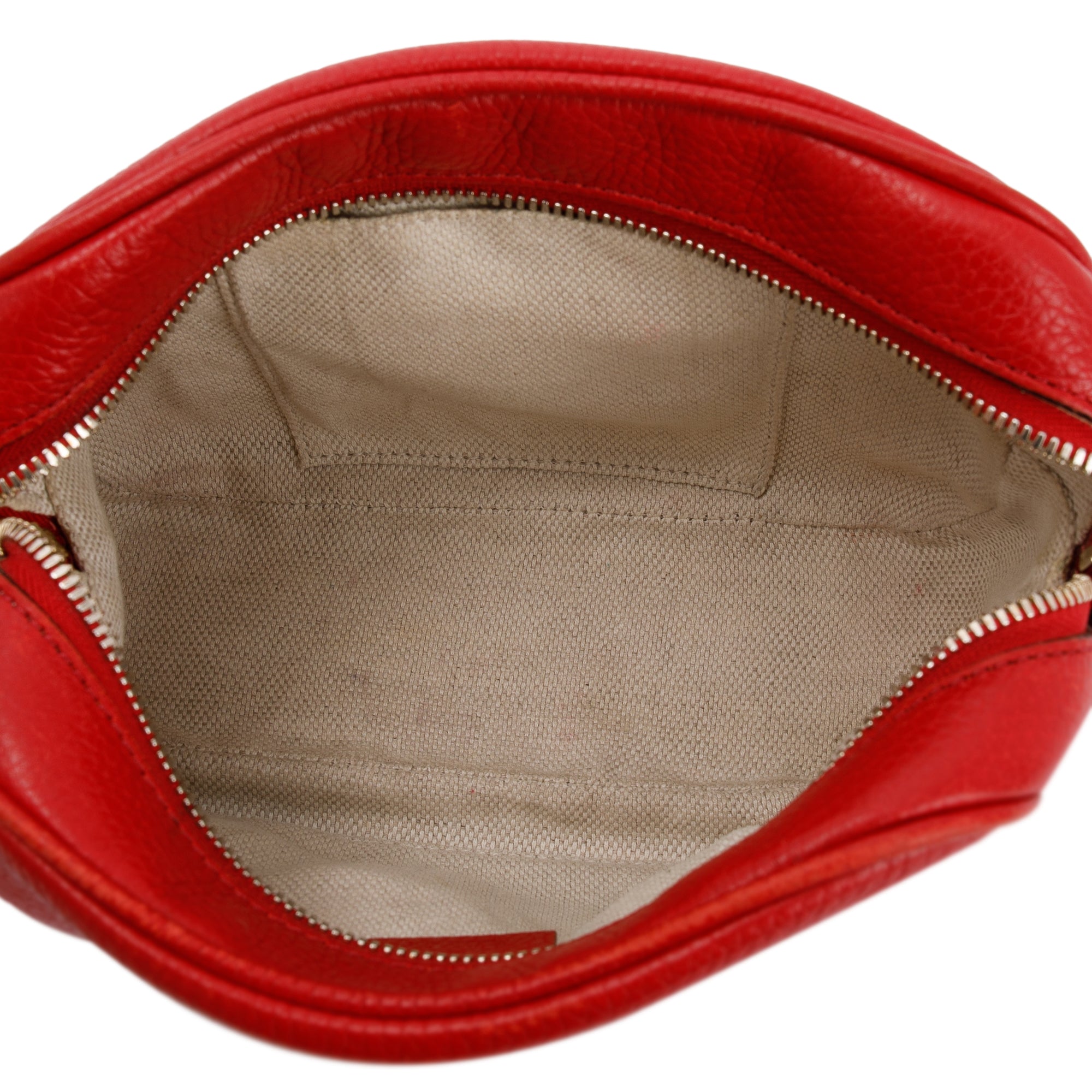 Gucci Red Soho Small Leather Disco Bag