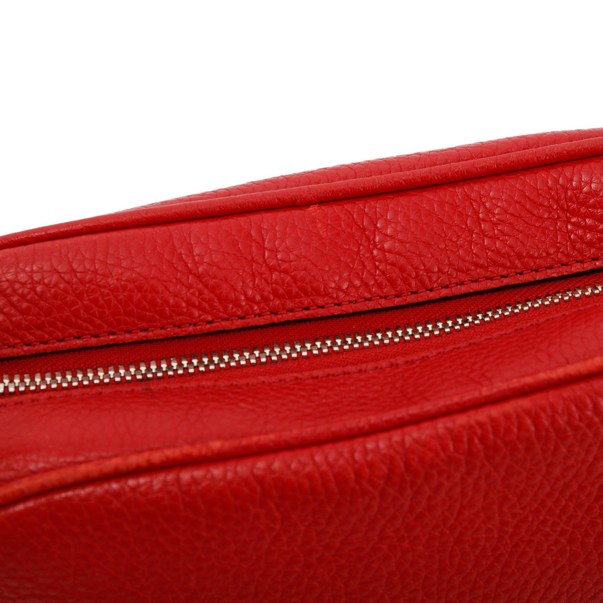 Gucci Red Soho Small Leather Disco Bag