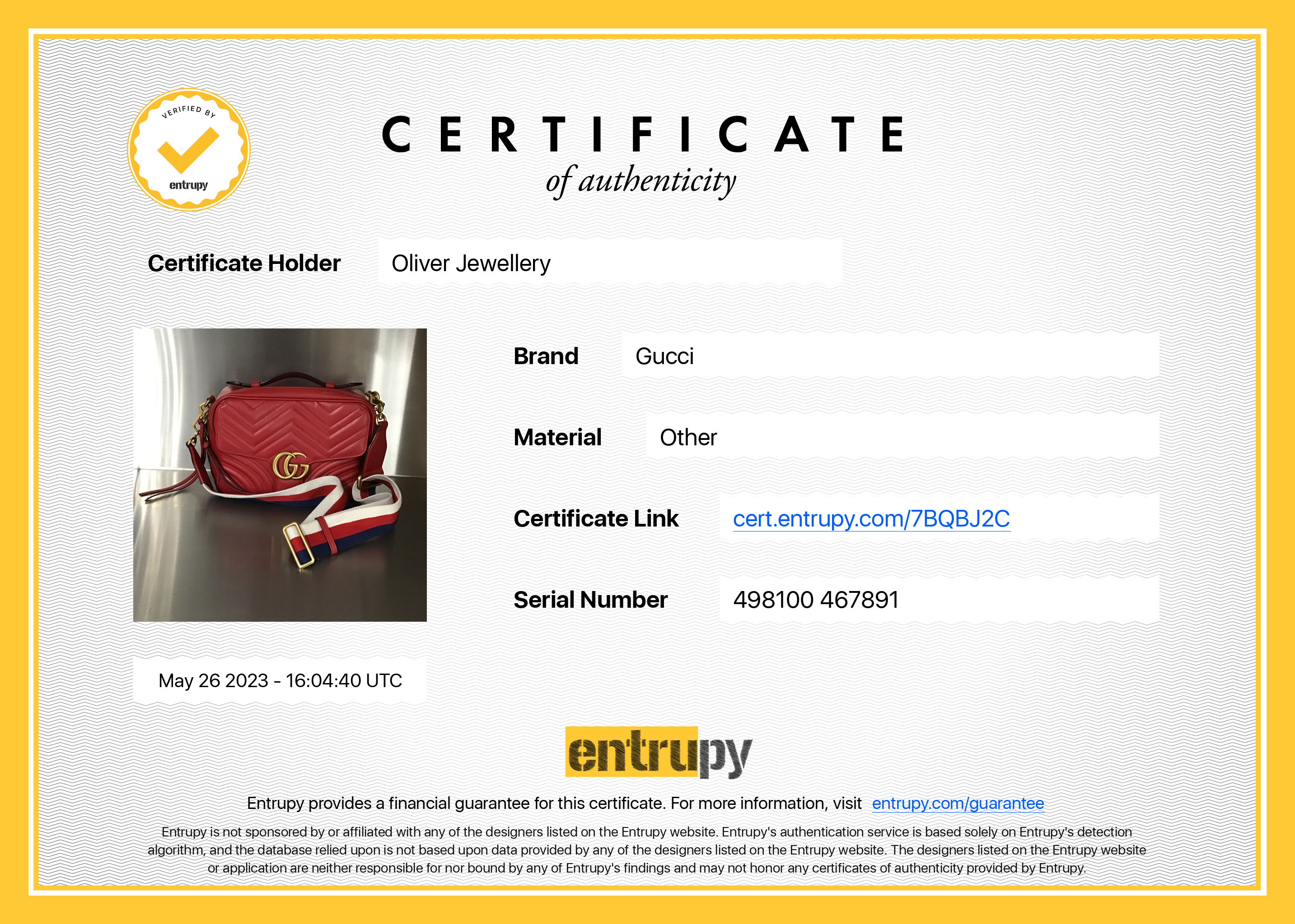 Gucci Red Sylvie Web GG Marmont Small Shoulder Bag