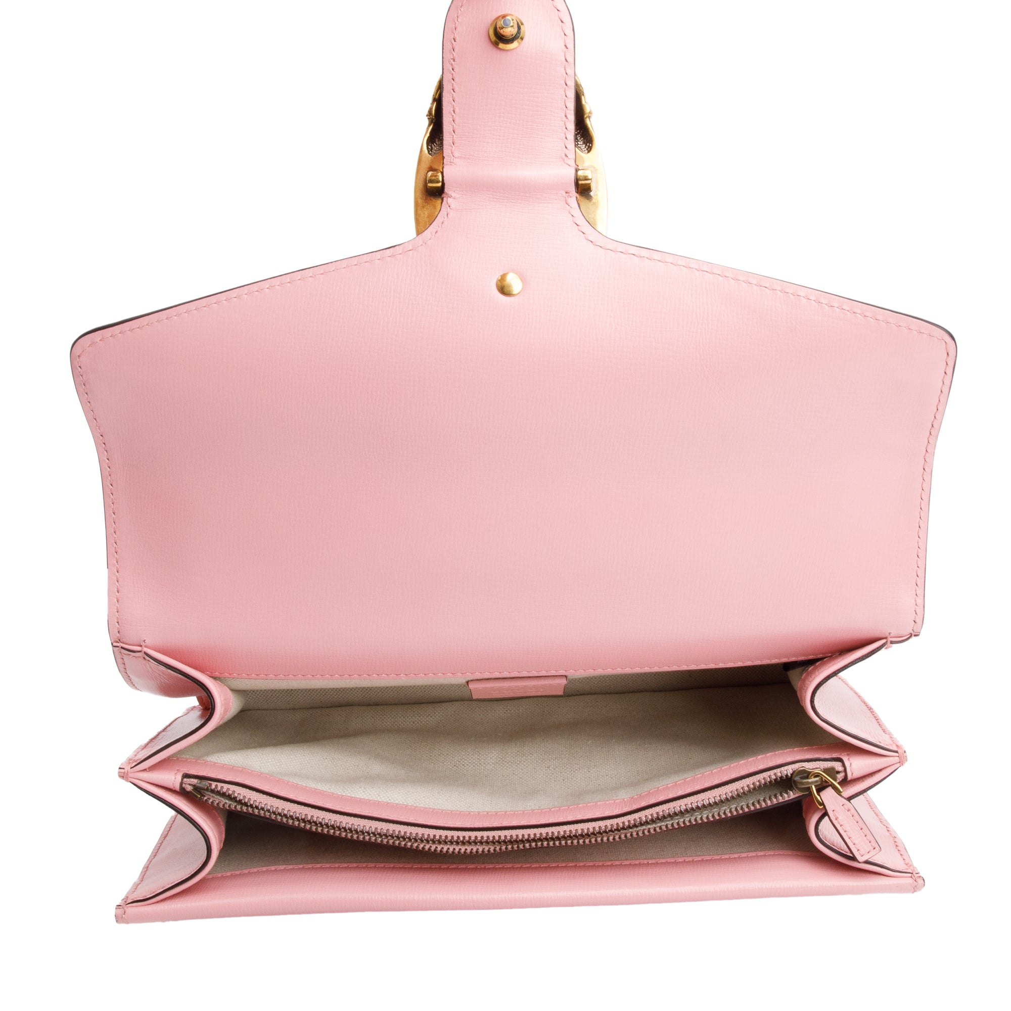 Gucci Red/Pink Bicolor Calfskin Leather Small Dionysus Shoulder Bag