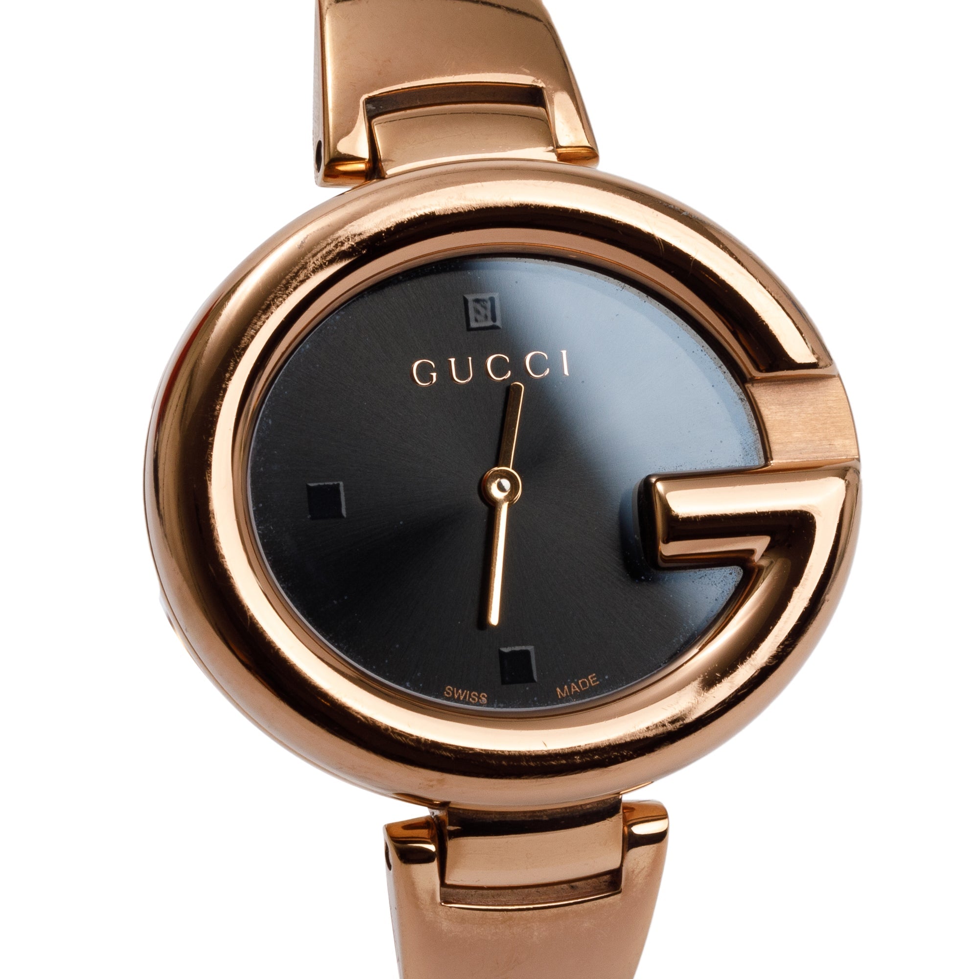 Gucci Rose Gold Plated Stainless Steel Guccissima 36 mm Watch
