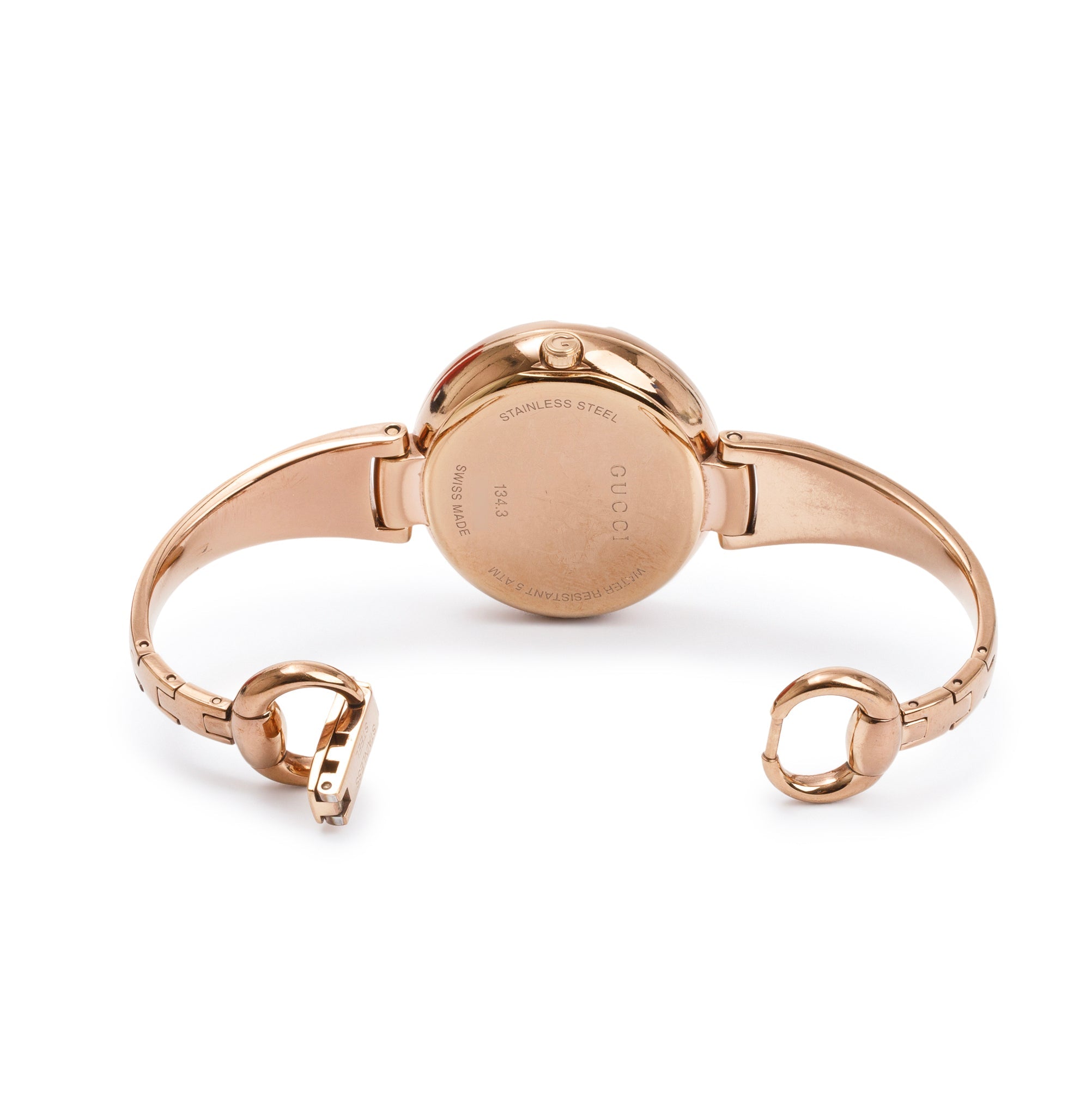 Gucci Rose Gold Plated Stainless Steel Guccissima 36 mm Watch