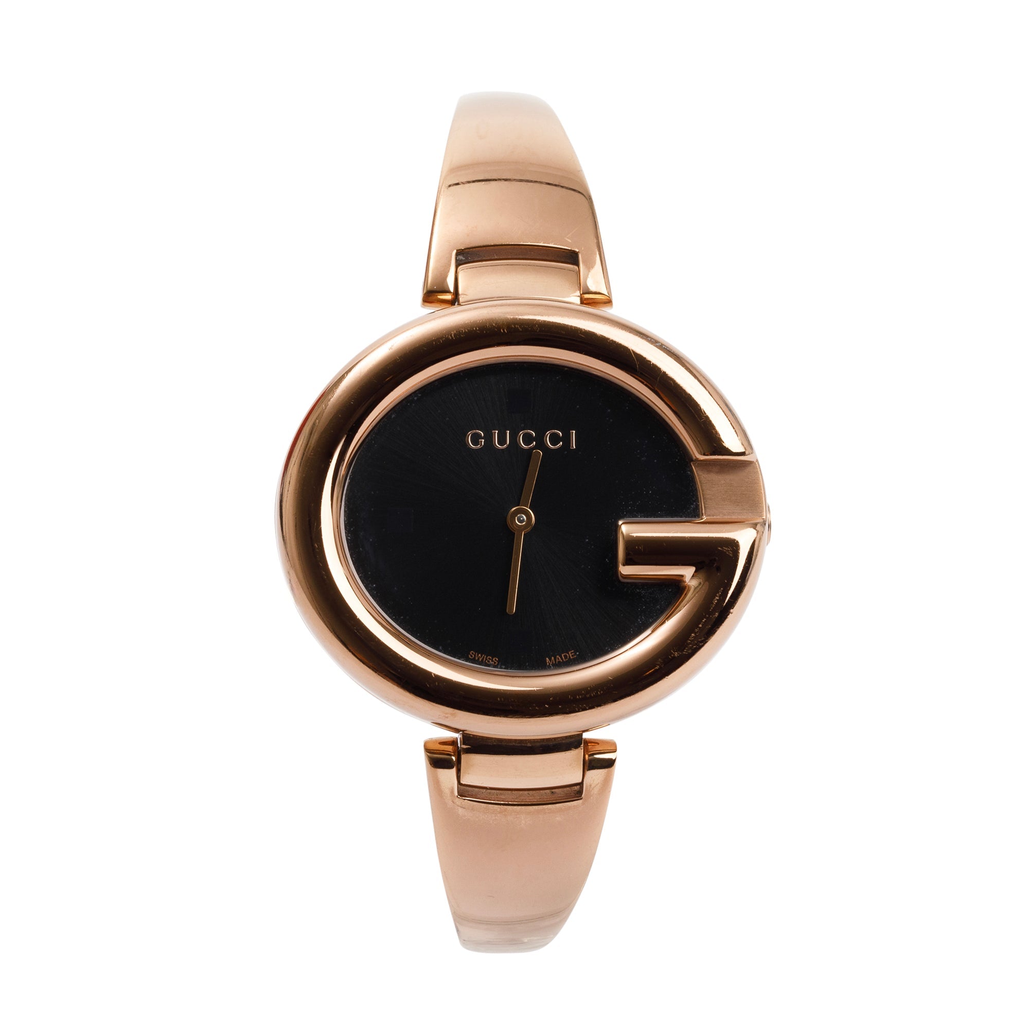 Gucci Rose Gold Plated Stainless Steel Guccissima 36 mm Watch