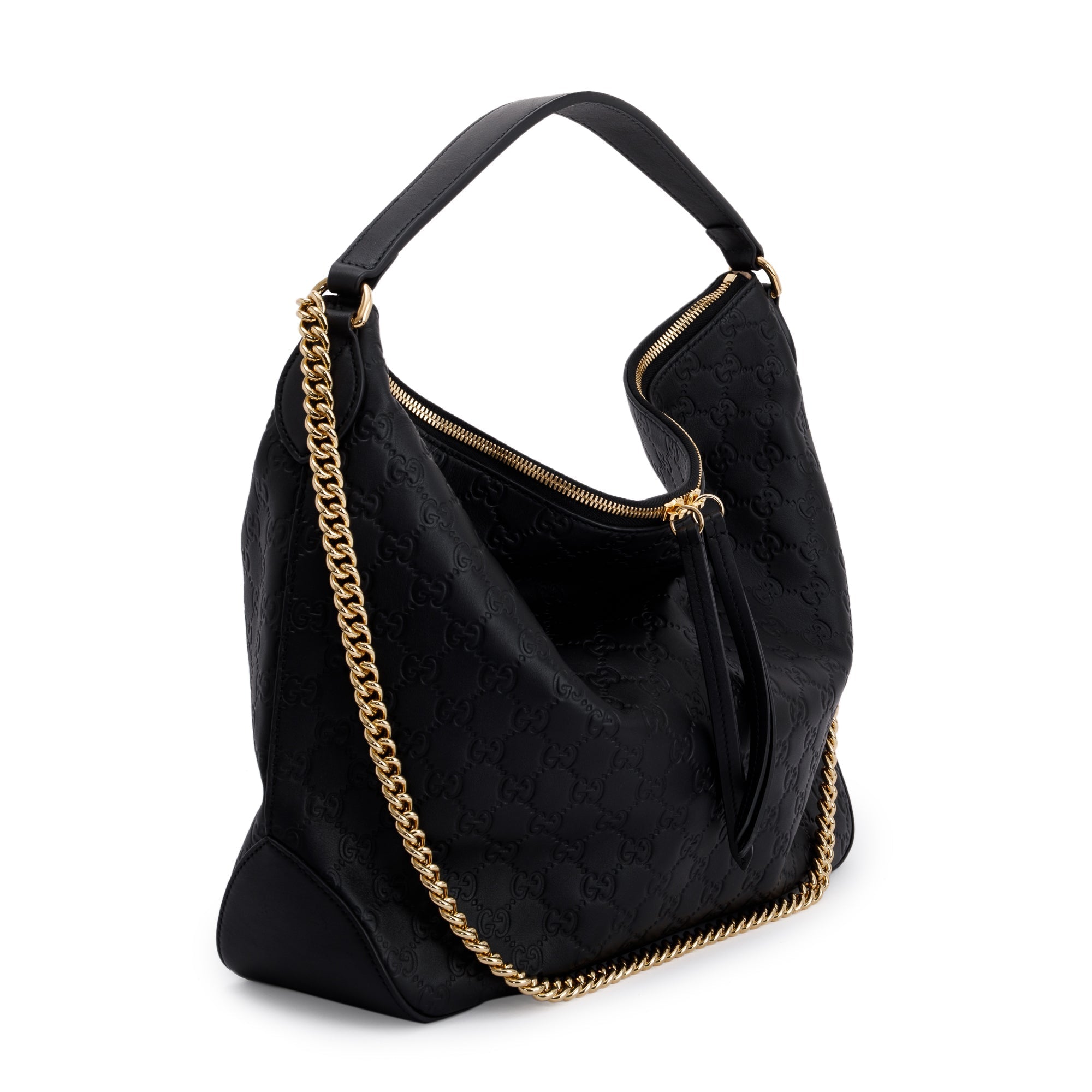 Gucci Signature Leather Linea A Large Hobo