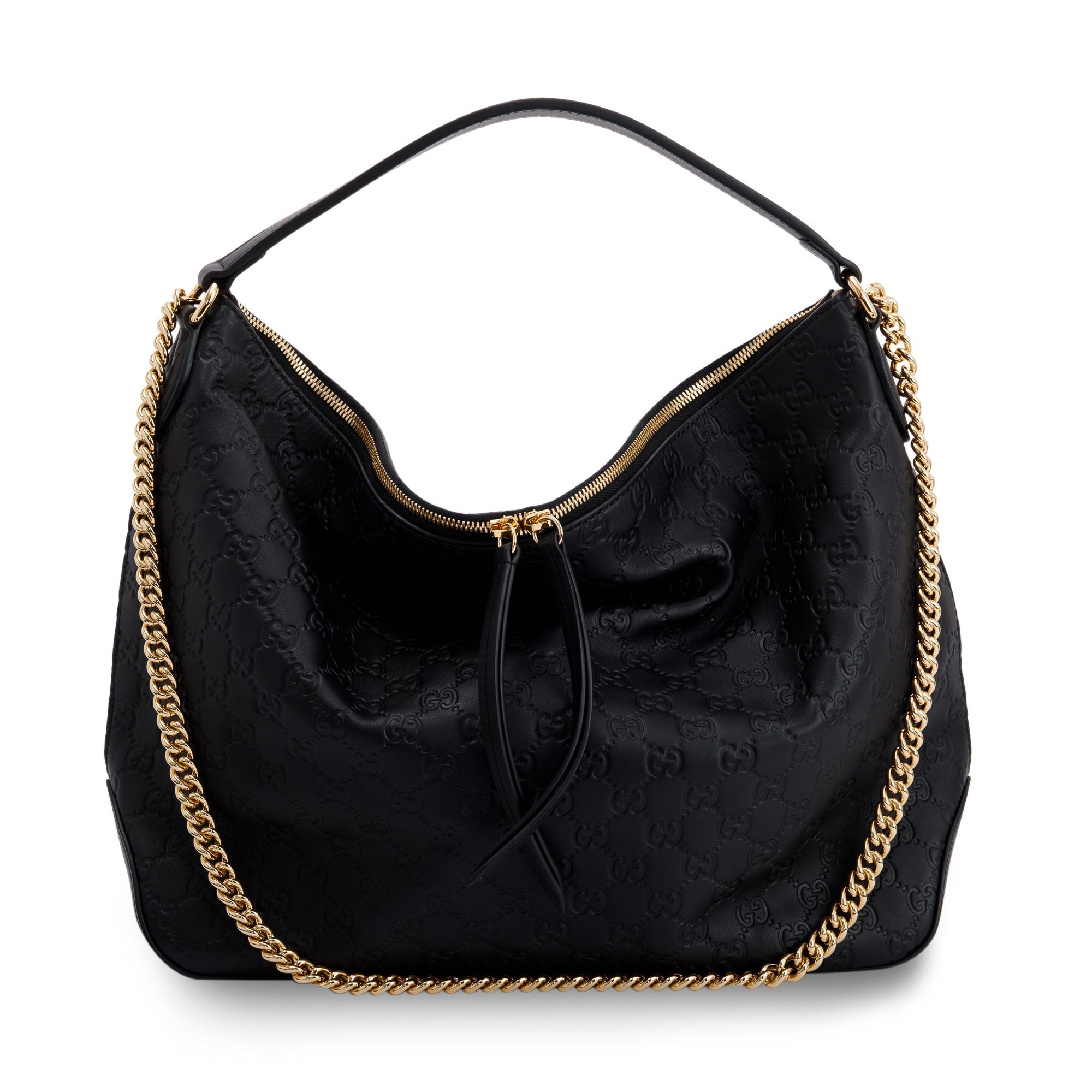 Gucci Signature Leather Linea A Large Hobo