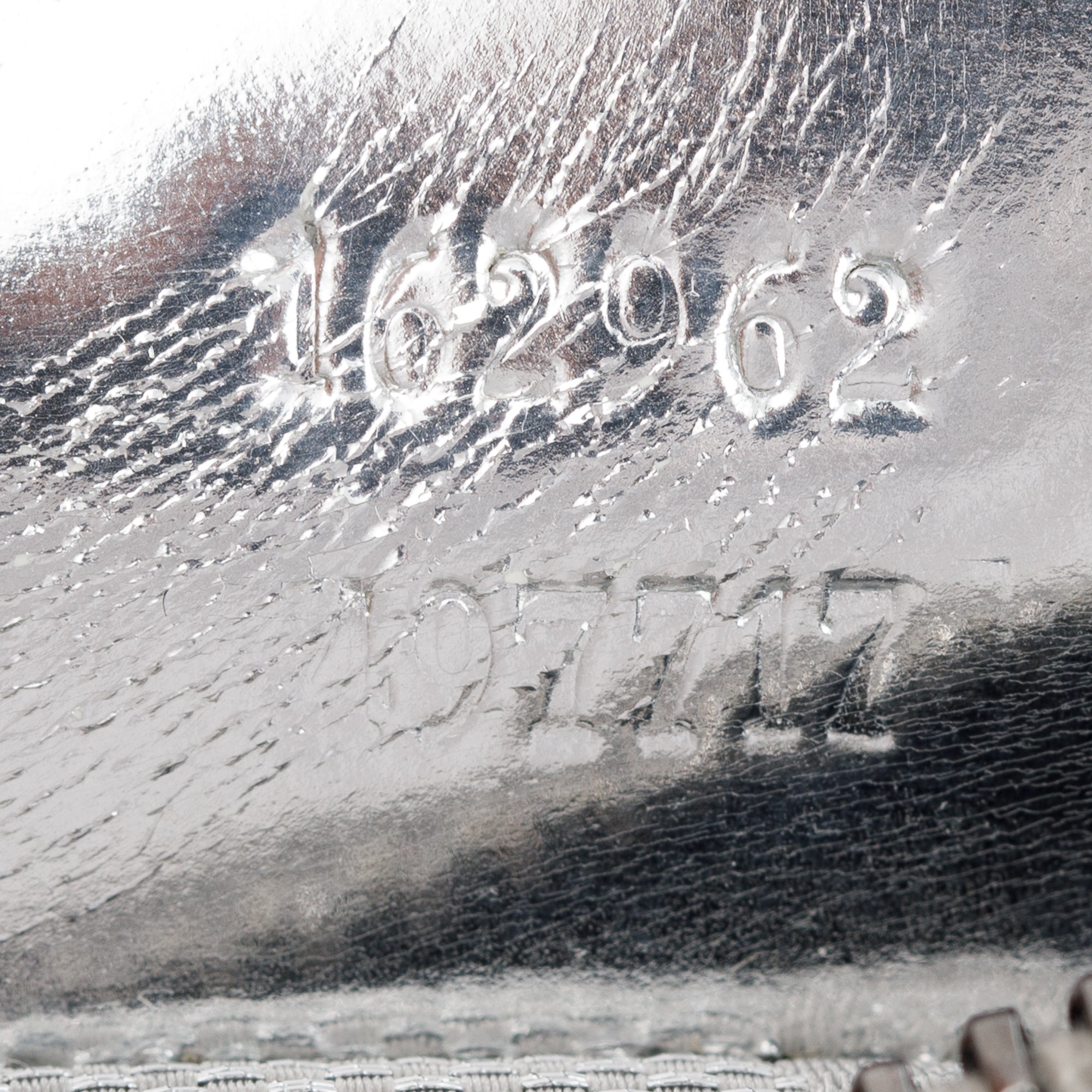 Gucci Silver Leather GG Canvas Web Double Pocket Small Belt Bag