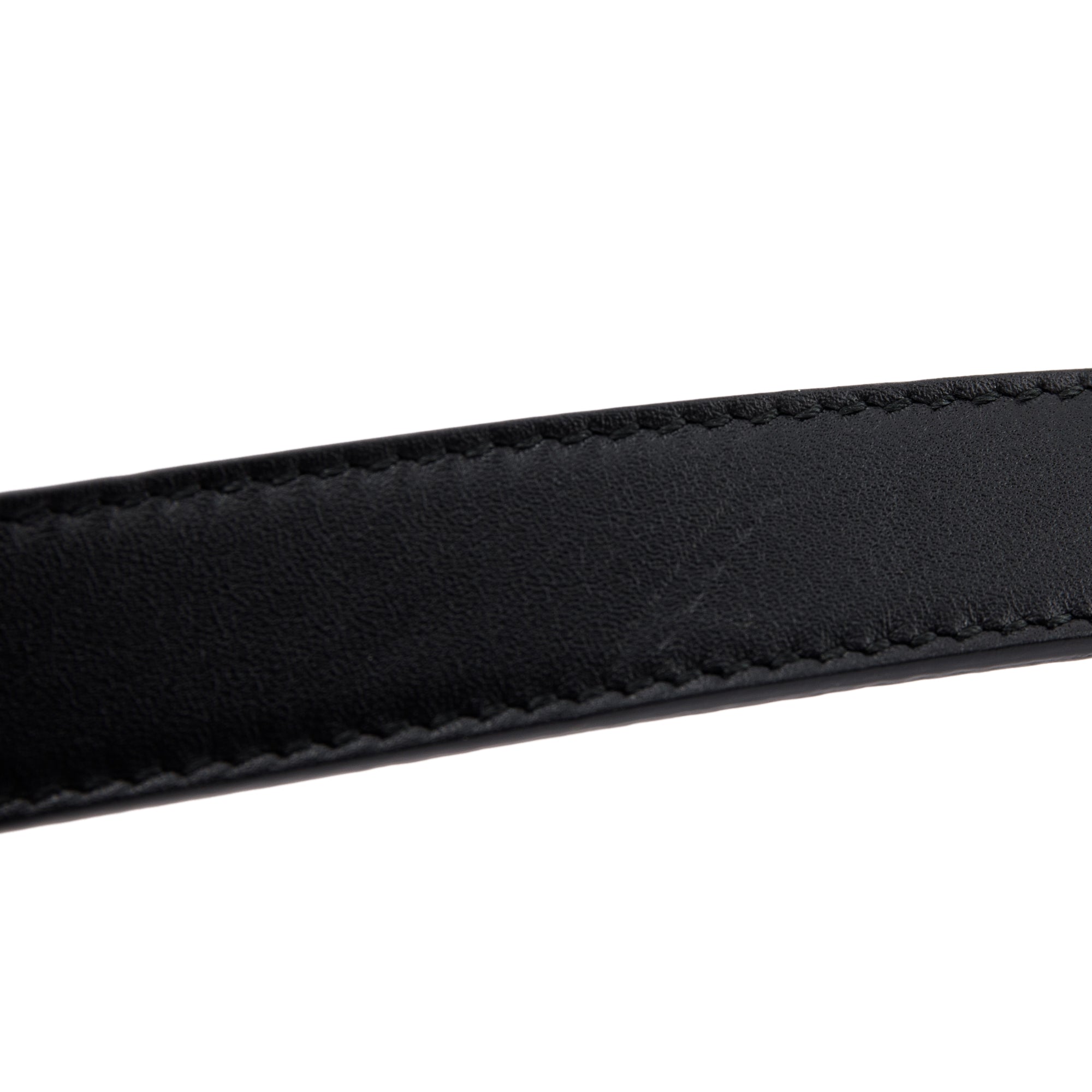 Gucci Skinny Leather Belt with Double G Buckle