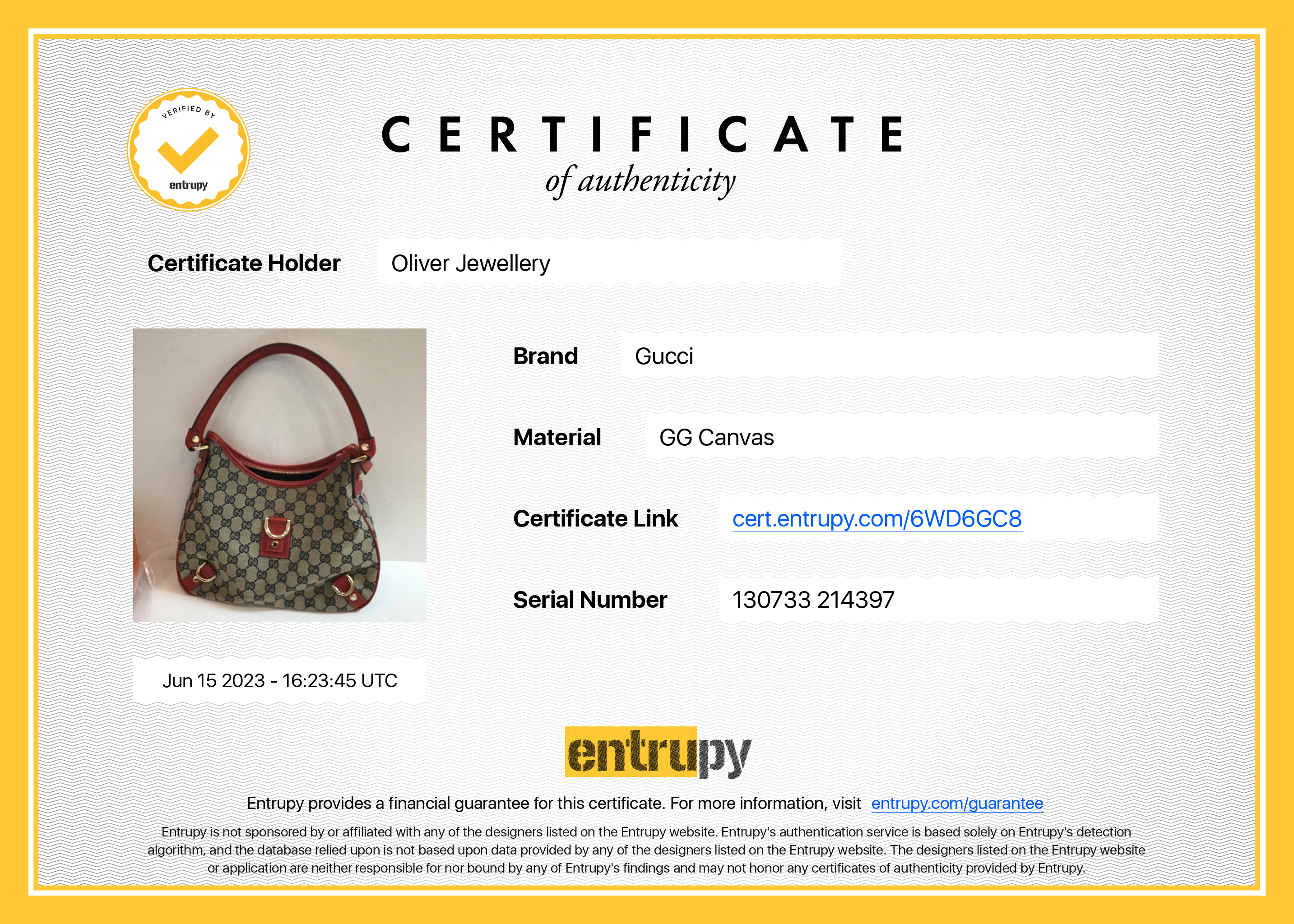 Gucci Small GG Canvas Abbey Hobo