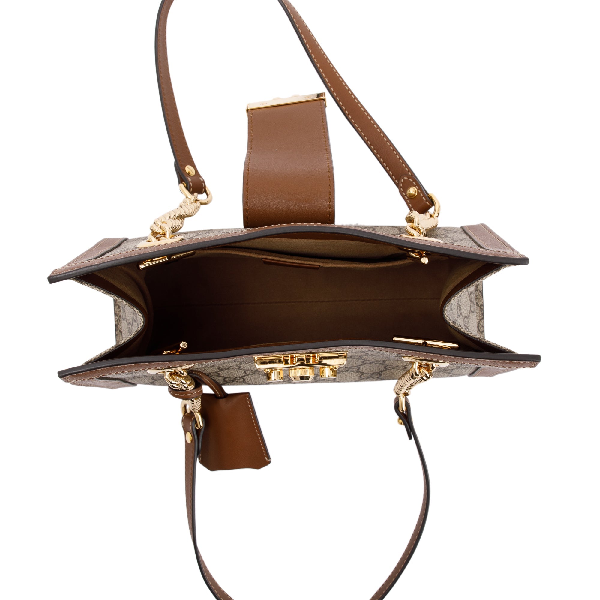 Gucci Small GG Supreme Padlock Shoulder Bag