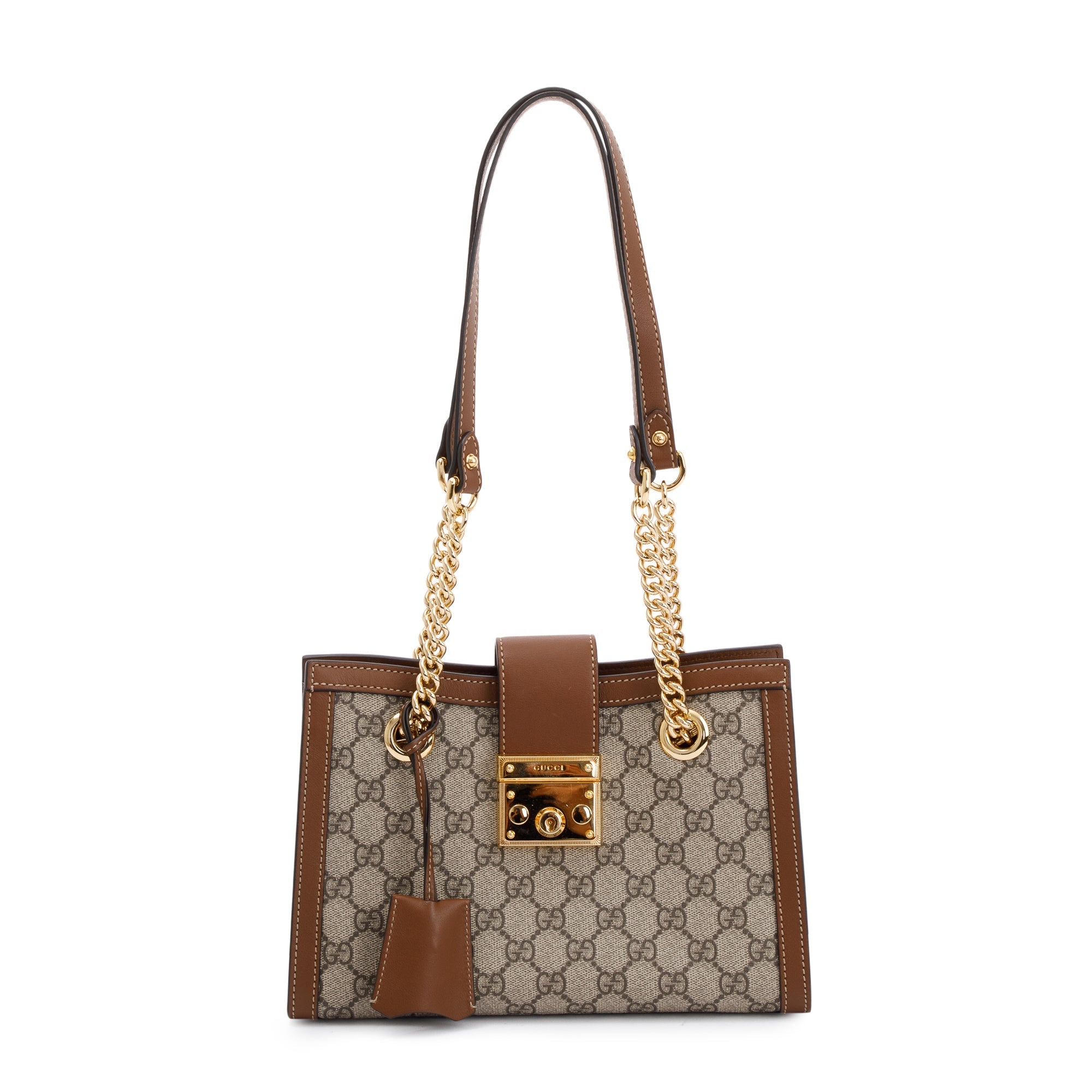Gucci Small GG Supreme Padlock Shoulder Bag
