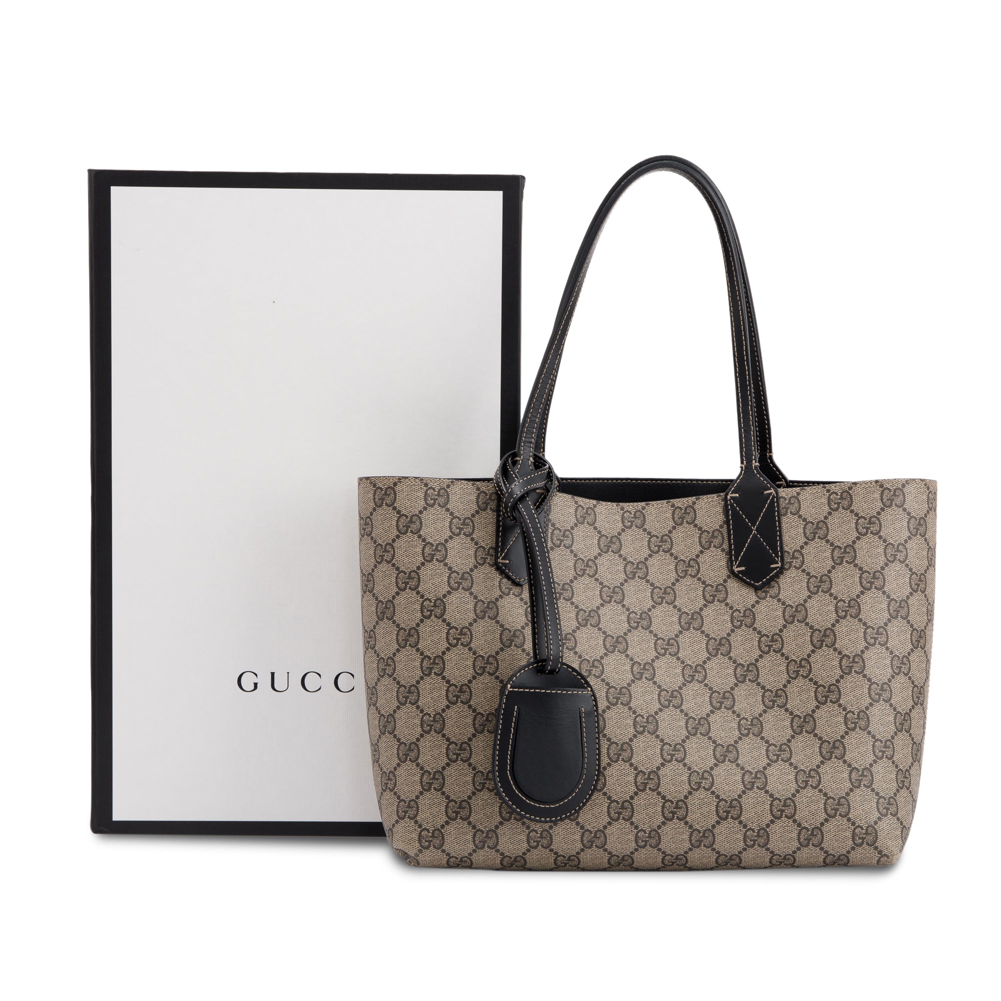Gucci Small GG Supreme Reversible Tote w/ Box
