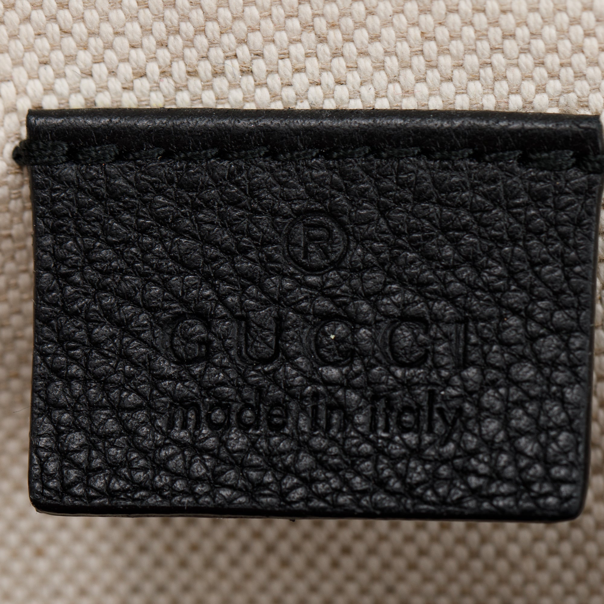 Gucci Small Logo Print Leather Belt Bag w/ Box