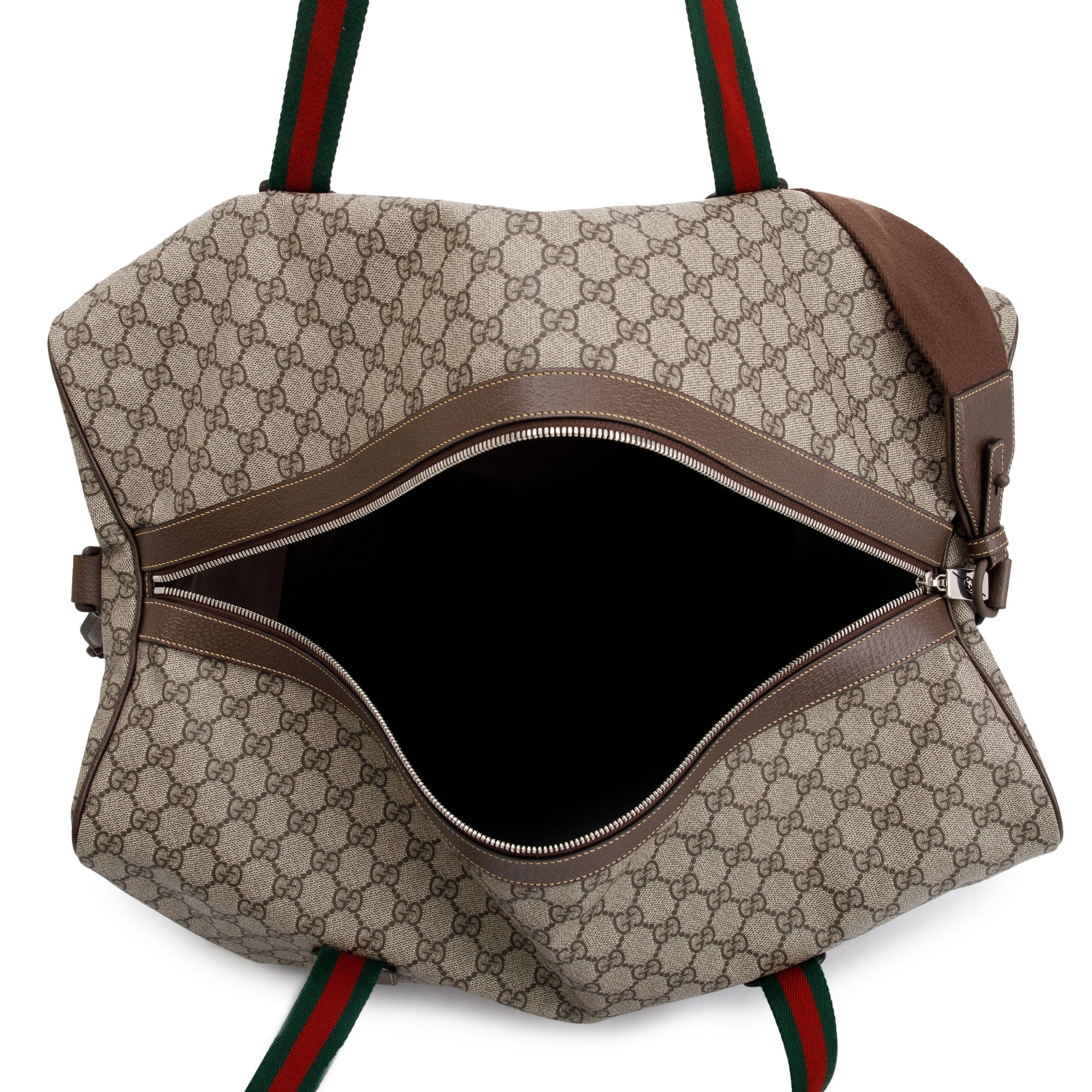 Gucci Soft GG Supreme Maxi Duffle Bag with Web