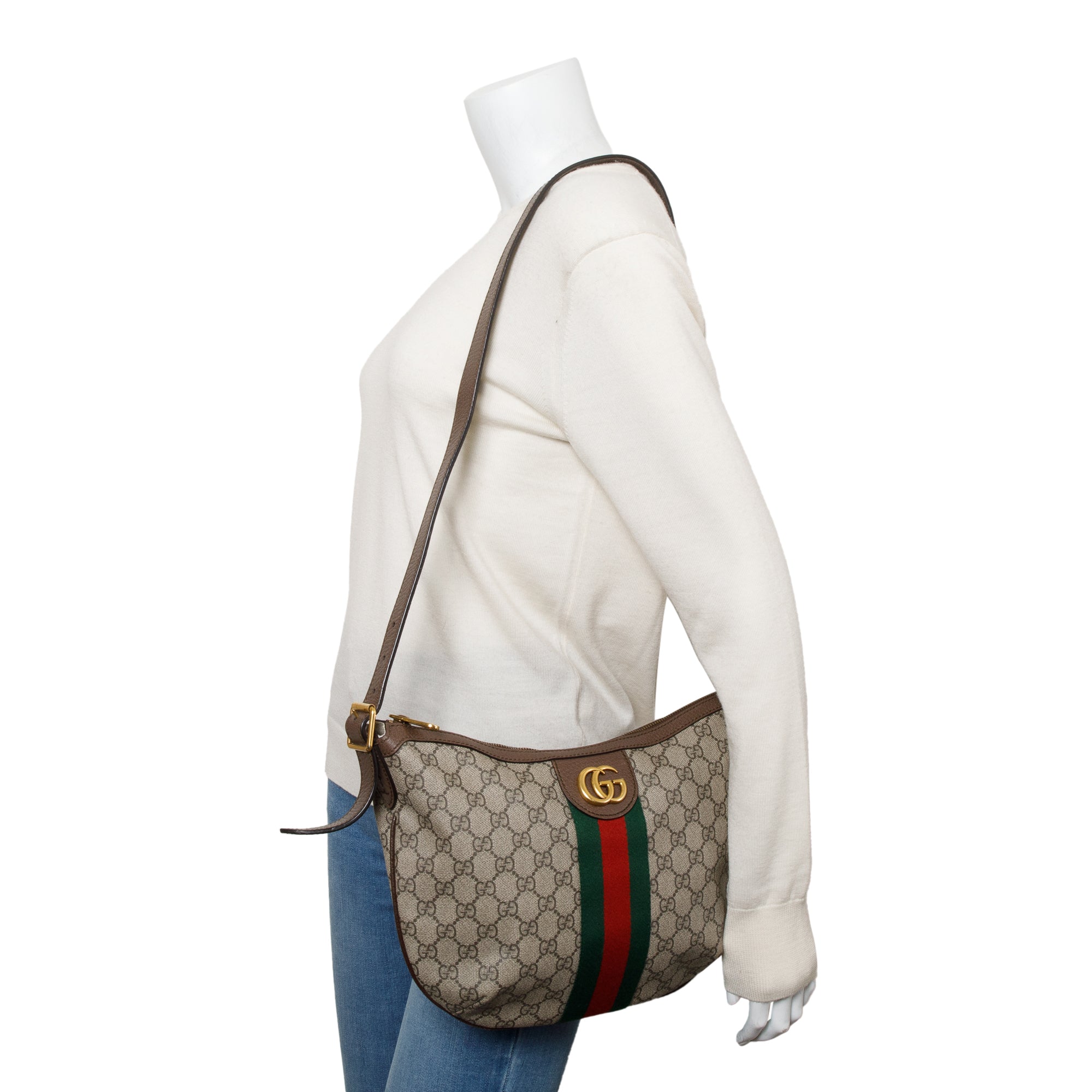 Gucci Soft GG Supreme Web Small Ophidia GG Small Crossbody Bag