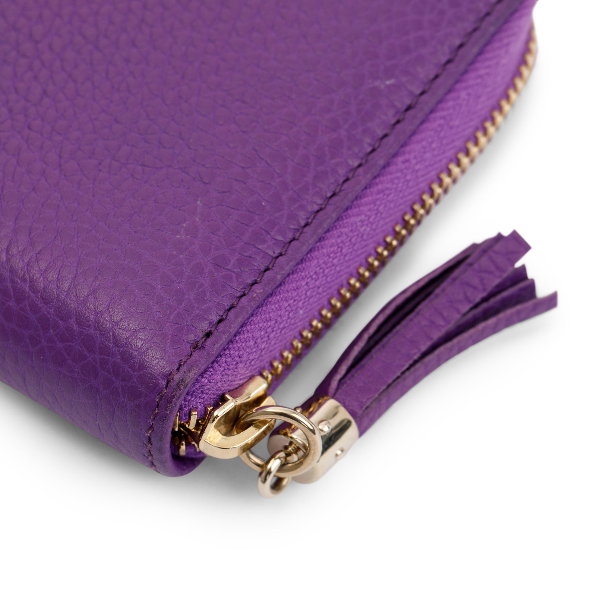 Gucci Soho Leather Zip Around Wallet w/ Box