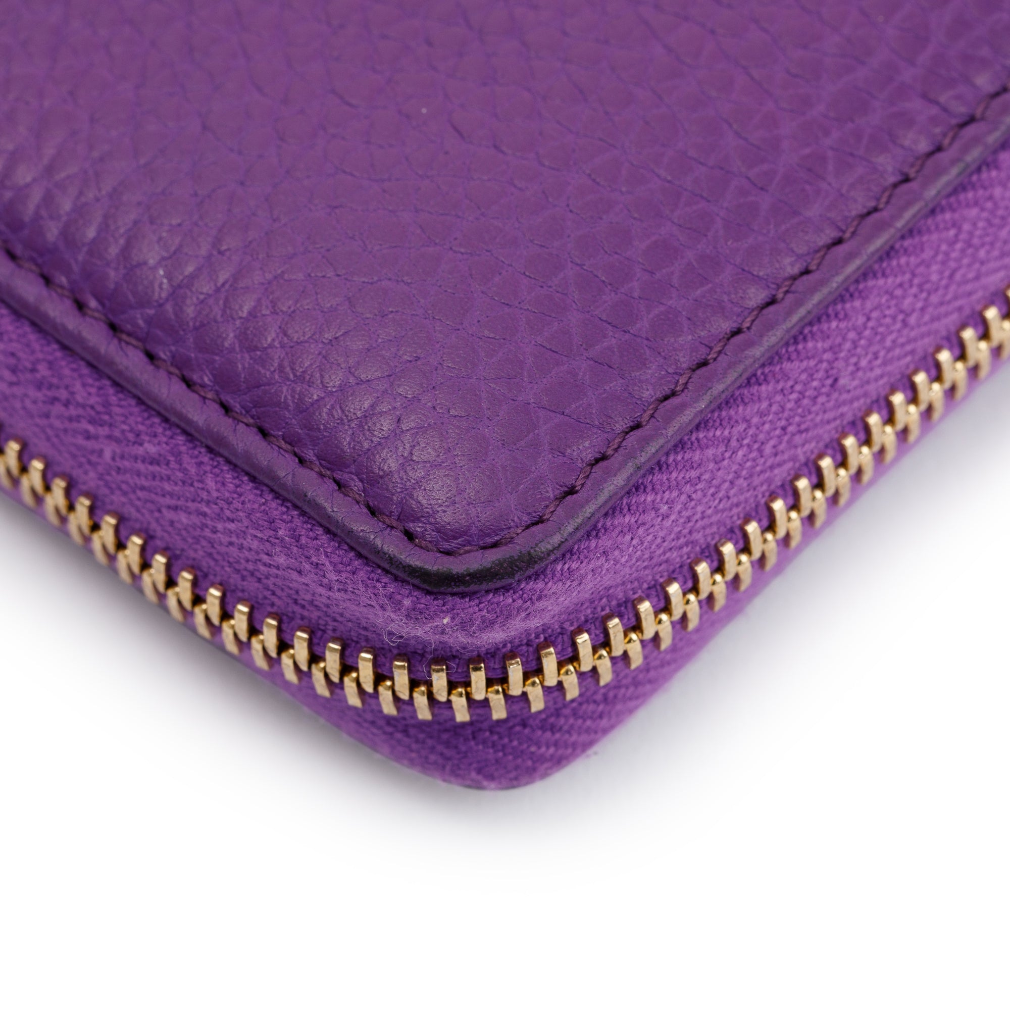 Gucci Soho Leather Zip Around Wallet w/ Box