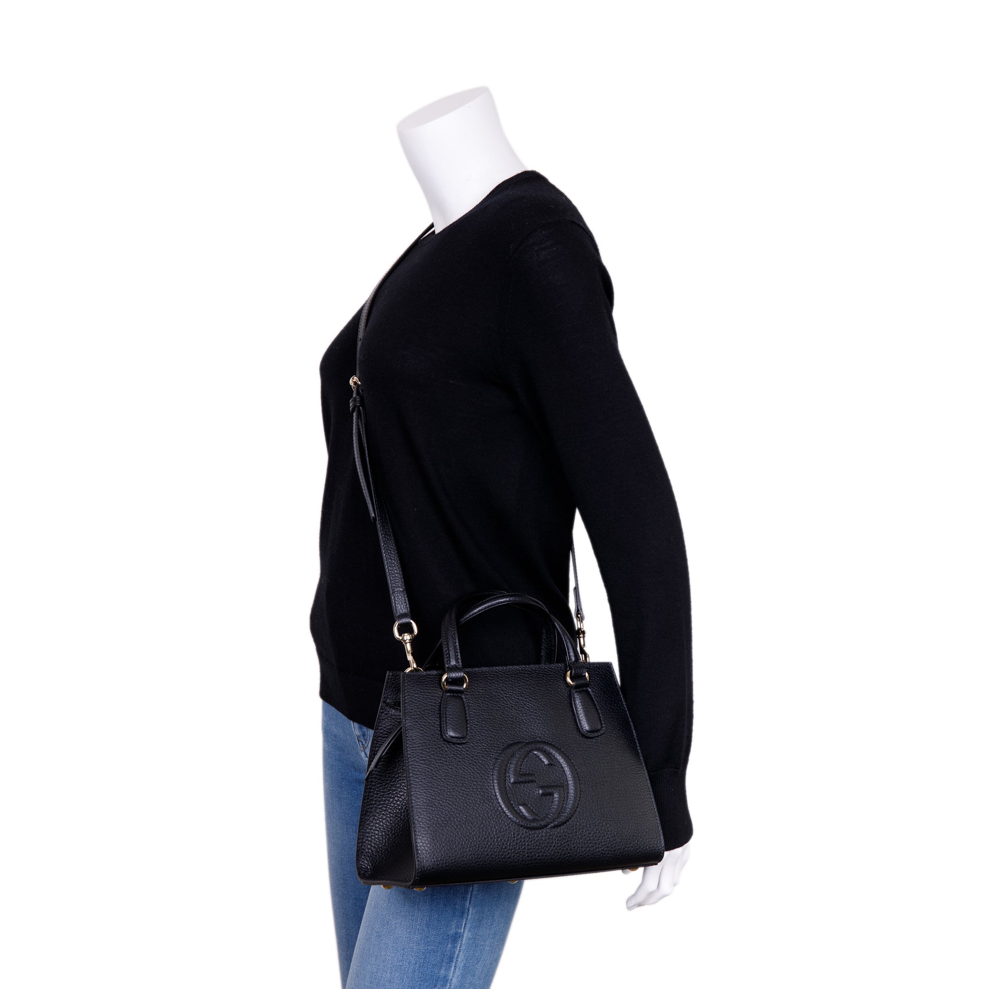 Gucci Soho Small Convertible Top Handle Bag w/ Box