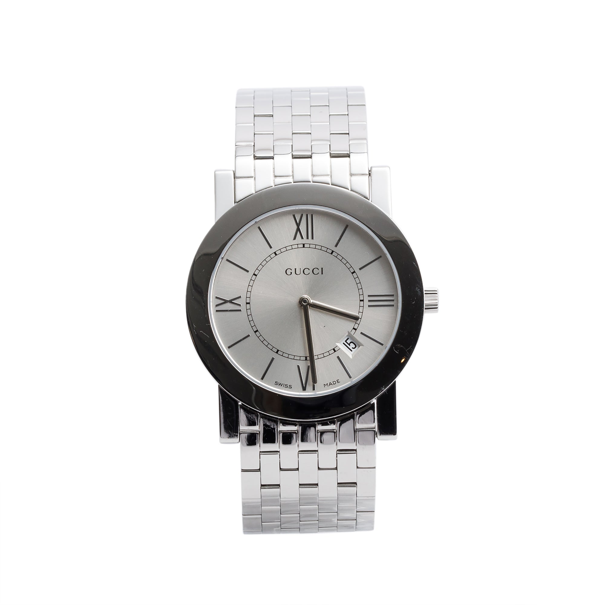 Gucci Stainless Steel 5200 Series 35 MM Quartz Watch w/ Box & Papers