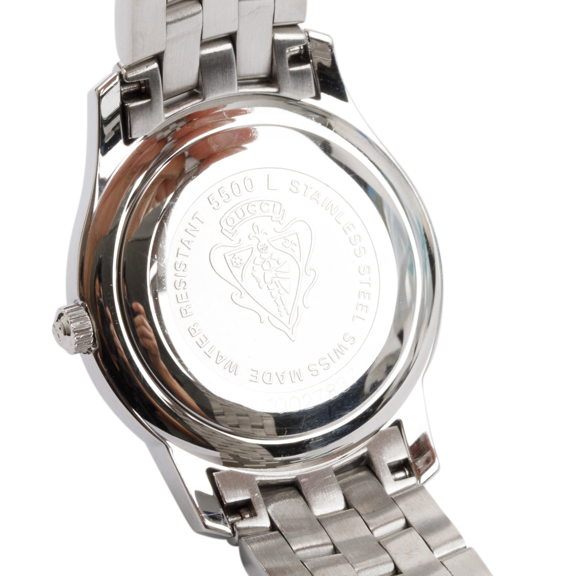 Gucci Stainless Steel 5500 Series 27 MM Watch w/ Box & Papers