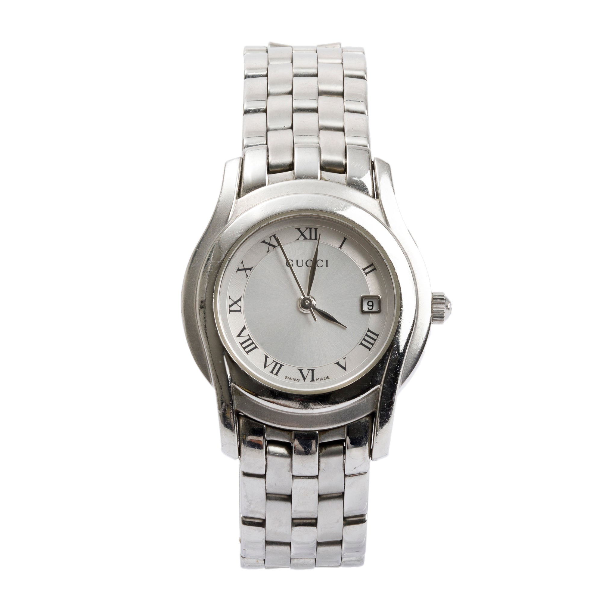 Gucci Stainless Steel 5500 Series 27 MM Watch w/ Box