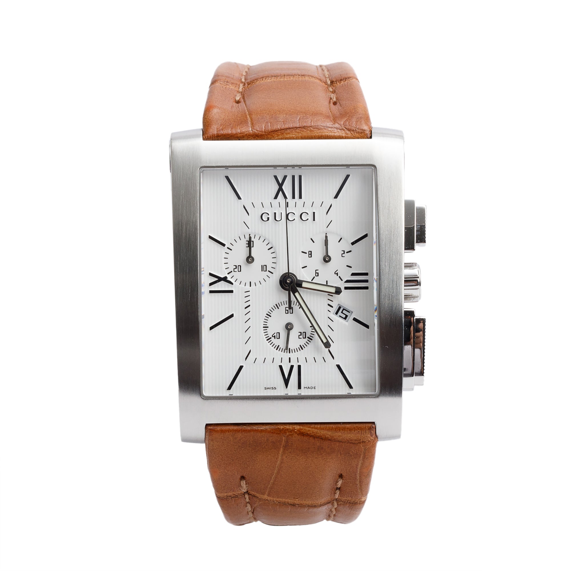 Gucci Stainless Steel 8600 Series Chronograph Quartz Watch w/ Box